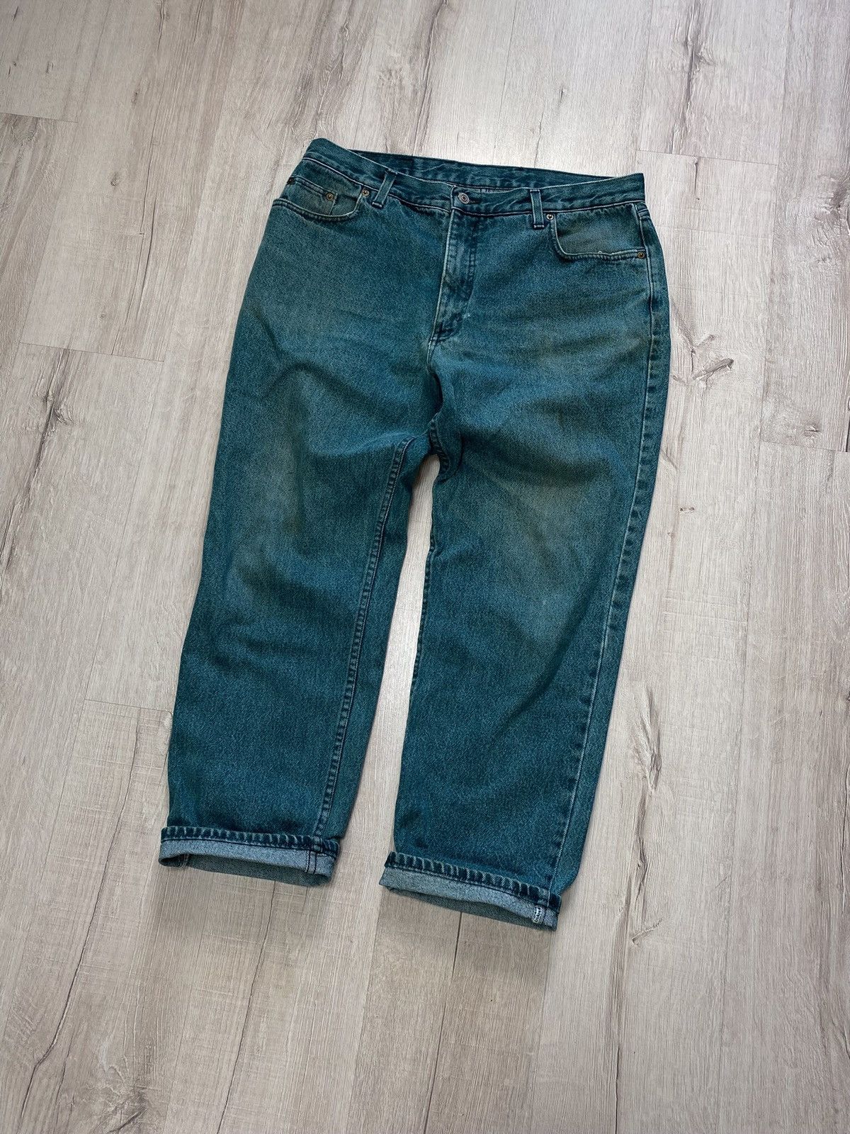 Jean × Vintage Retro Washed Jeans Hype Hip Hop Size US 36 / EU 52 - 1 Thumbnail