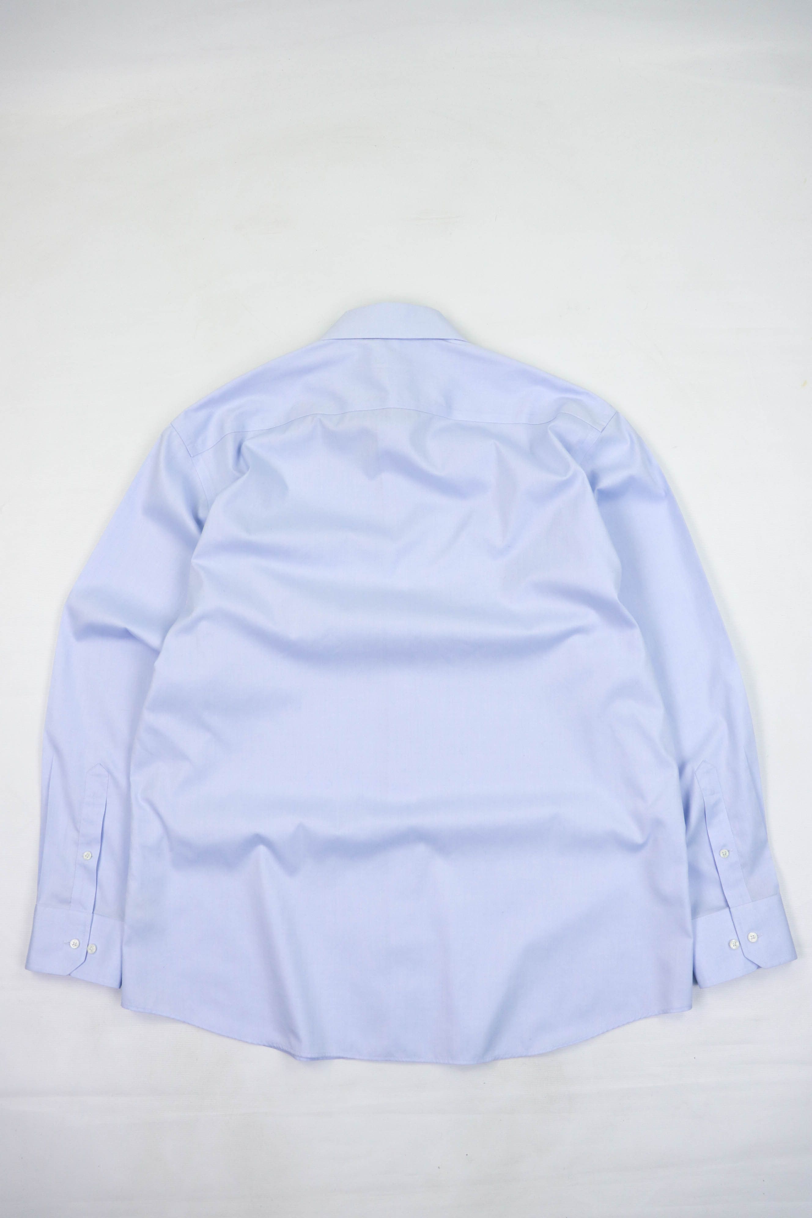 Suitsupply Suitsupply Light Blue Pure Cotton Slim Fit Traveller Shirt Size US XXL / EU 58 / 5 - 2 Thumbnail