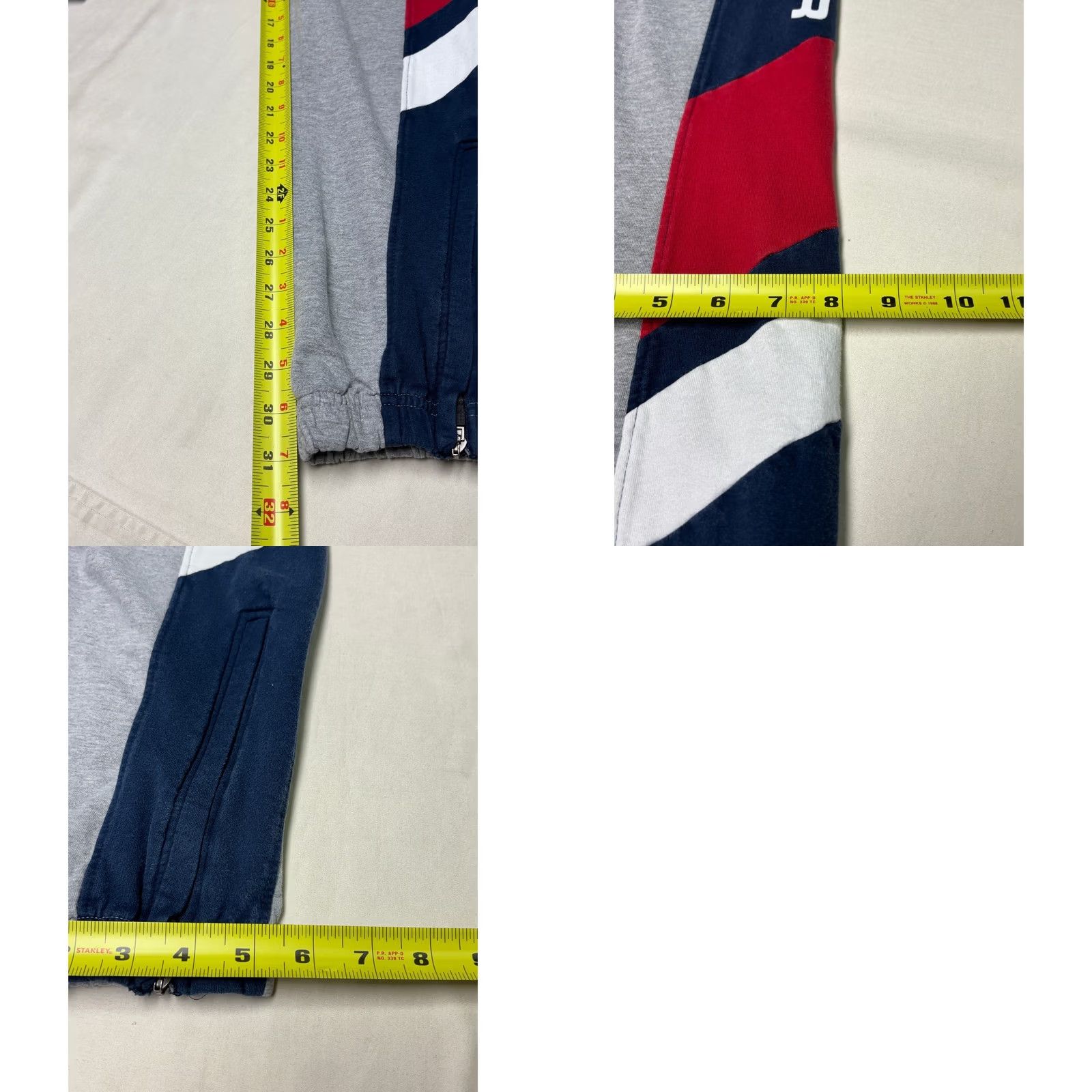 Rocawear Rocawear Mens Joggers Gray Colorblock Sweatpants L 30x31 Zip Leg Openings Hem Athletic Casual Pants Sweatpants Size US 33 - 8 Thumbnail