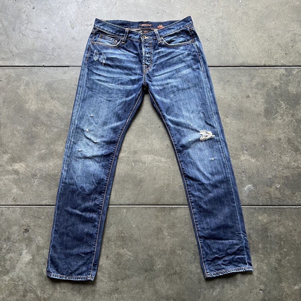 Ed Hardy × Vintage VTG ‘00s Y2K Christian Audigier Ed Hardy Skull Denim Jeans Size US 33 - 3 Thumbnail