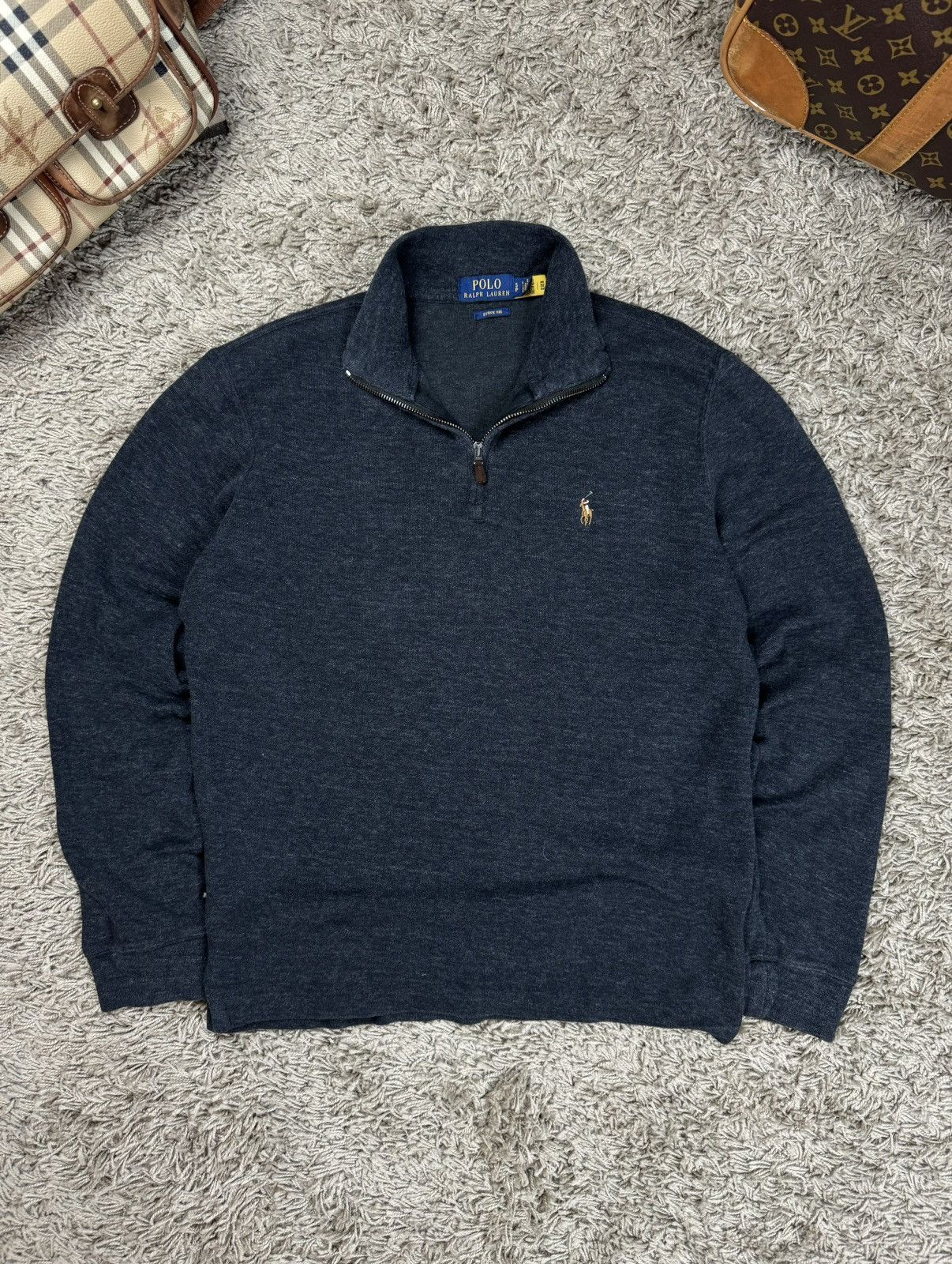 Polo Ralph Lauren 1/4 zip sweatshirt Polo Ralph Lauren original old money item Size US S / EU 44-46 / 1 - 1 Thumbnail