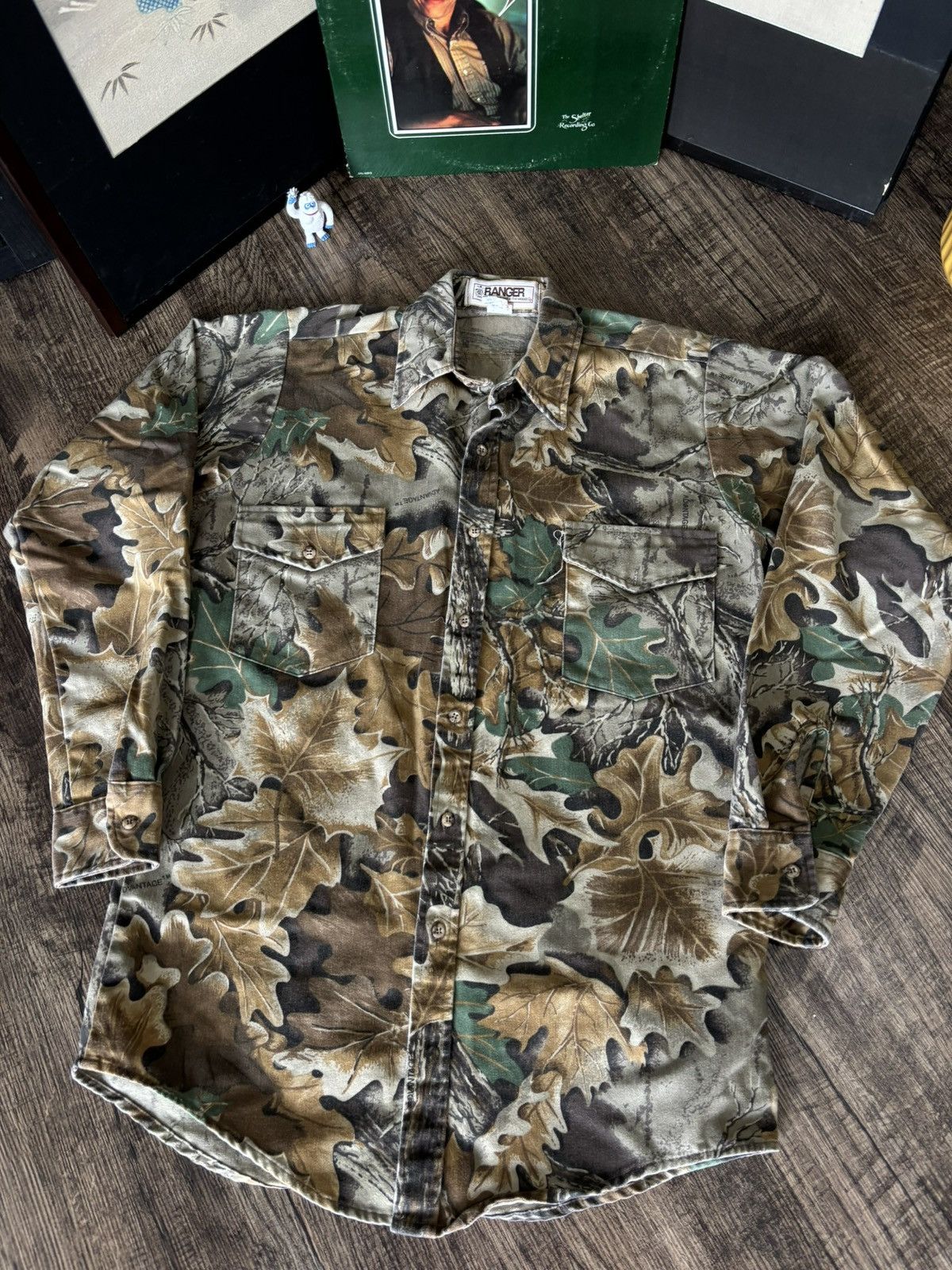Vintage 90s Ranger Vintage Camo Button Shirt Small Size US S / EU 44-46 / 1 - 1 Thumbnail