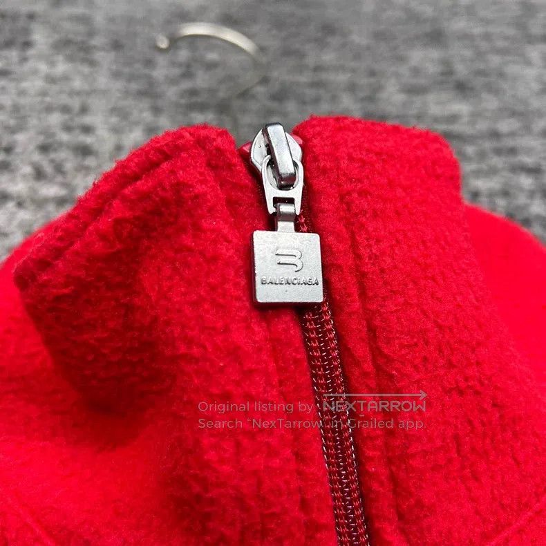 Balenciaga Balenciaga Boomerang Embroidered Teddy Fleece Jacket Size US M / EU 48-50 / 2 - 5 Thumbnail
