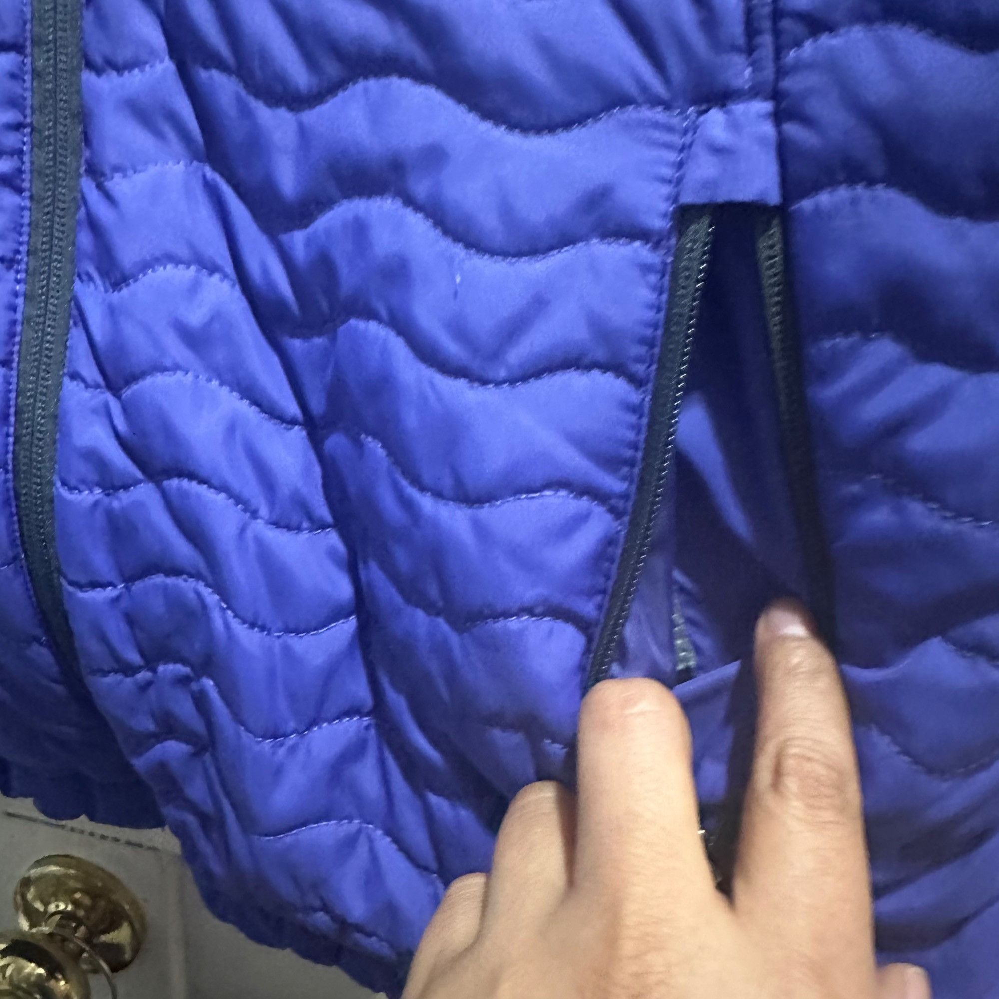 Free Country ✨Free Country Womens Vest Reversible Quilted Purple Faux Fur Size L / US 10 / IT 46 - 7 Thumbnail