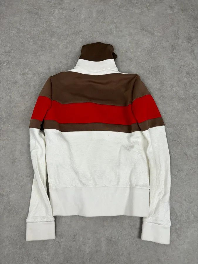 Bottega Veneta Bottega Veneta White Brown & Red Tricolor Track Jacket Size S / US 4 / IT 40 - 4 Thumbnail