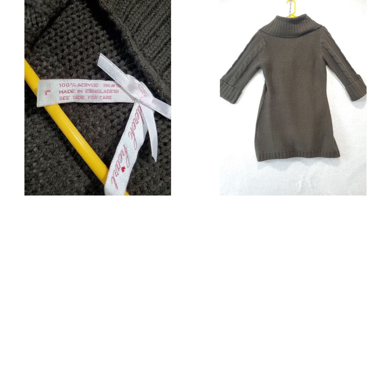 Vintage Derek Heart Women's Cardigan Fisherman Cable Knit Brown Size L Open Button Vintage Knit Sweater Fall Winter Size L / US 10 / IT 46 - 8 Thumbnail