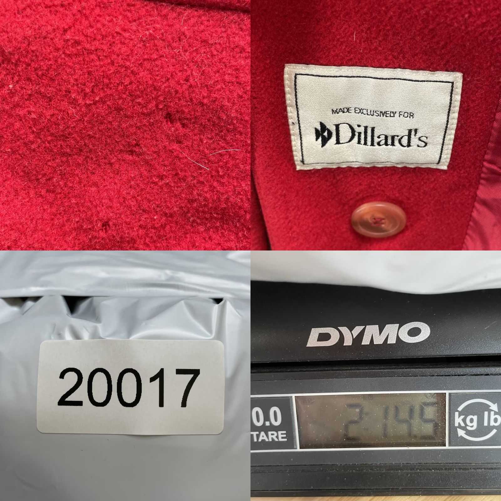 Vintage VINTAGE Westbound Cape Swing Pea Coat Women's 20 1960s 100% Wool Red Coat Classic Wool Capes - Size 3XL / US 20-22 - 8 Thumbnail