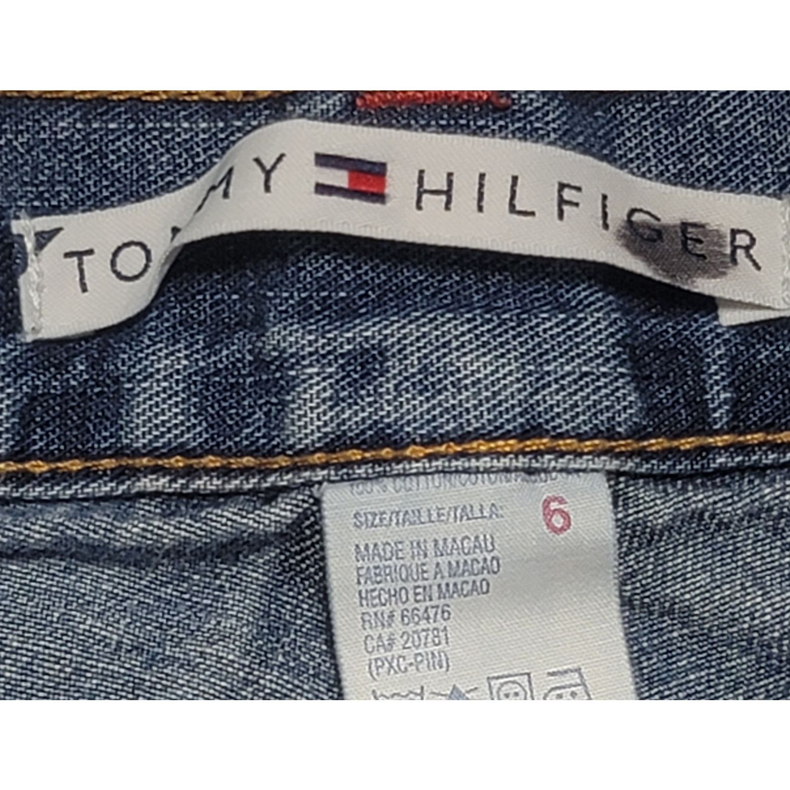 Tommy Hilfiger Tommy Hilfiger Blue Cropped Low Rise Jeans 6 Straight Leg Size 28" / US 6 / IT 42 - 3 Thumbnail