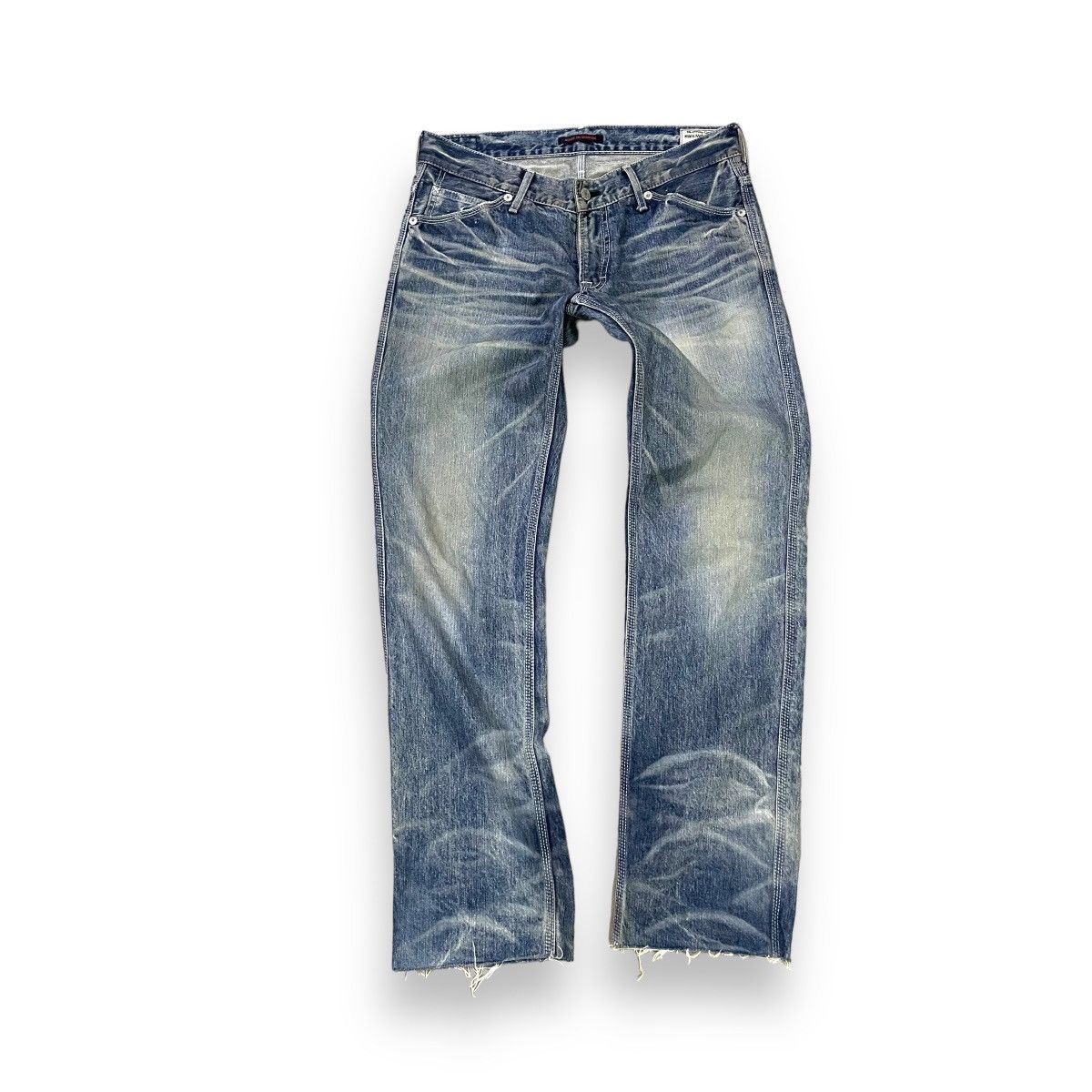 Blue Blue Japan VINTAGE BLUE WAY DISTRESSED DENIM PANTS Size US 32 / EU 48 - 1 Thumbnail