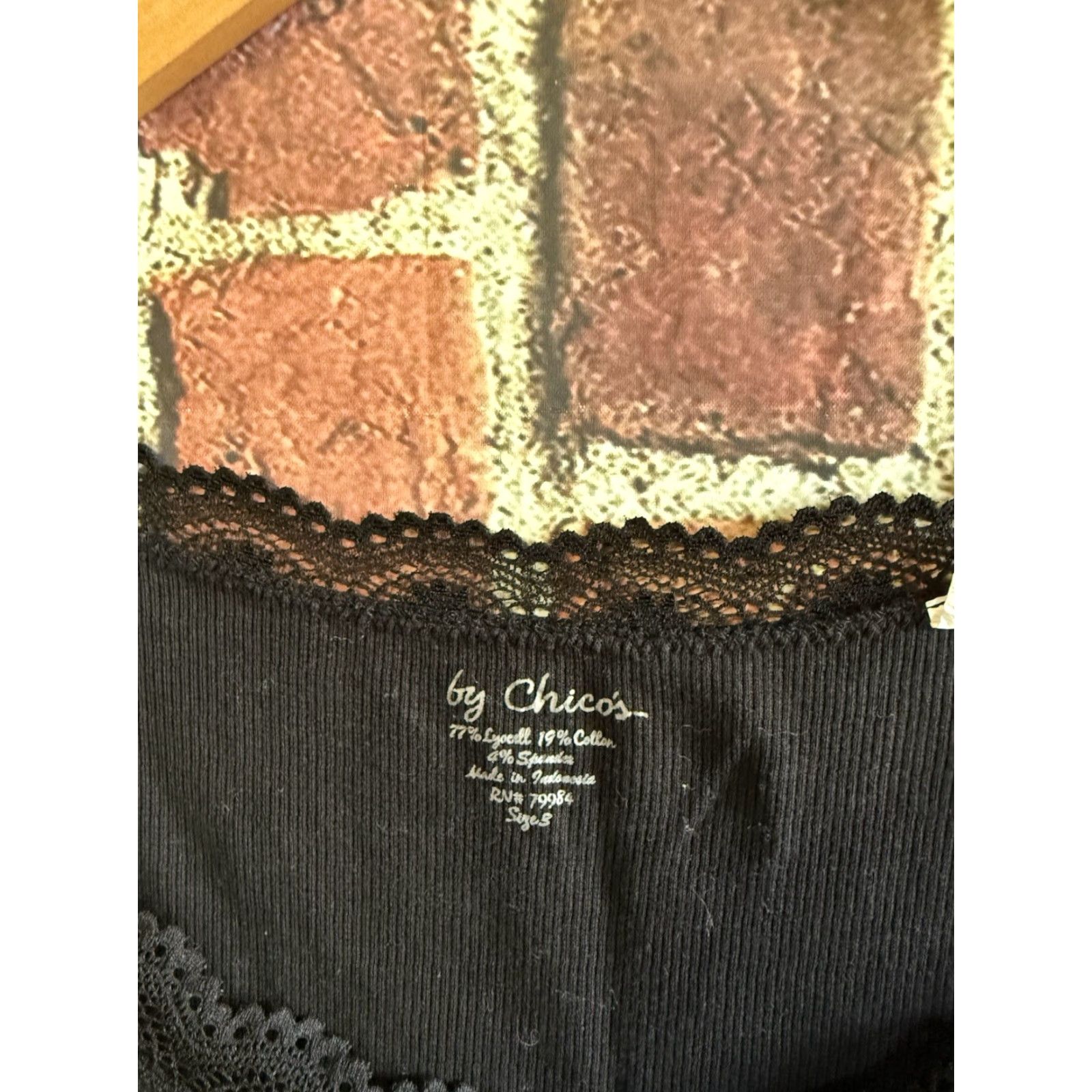 Vintage Chicos Womens Black Ribbed Sleeveless Tank Top Size 3 - Tank - Women - Black - Basic - Sleeveless - Regular - Size 3 Size XS / US 0-2 / IT 36-38 - 3 Thumbnail