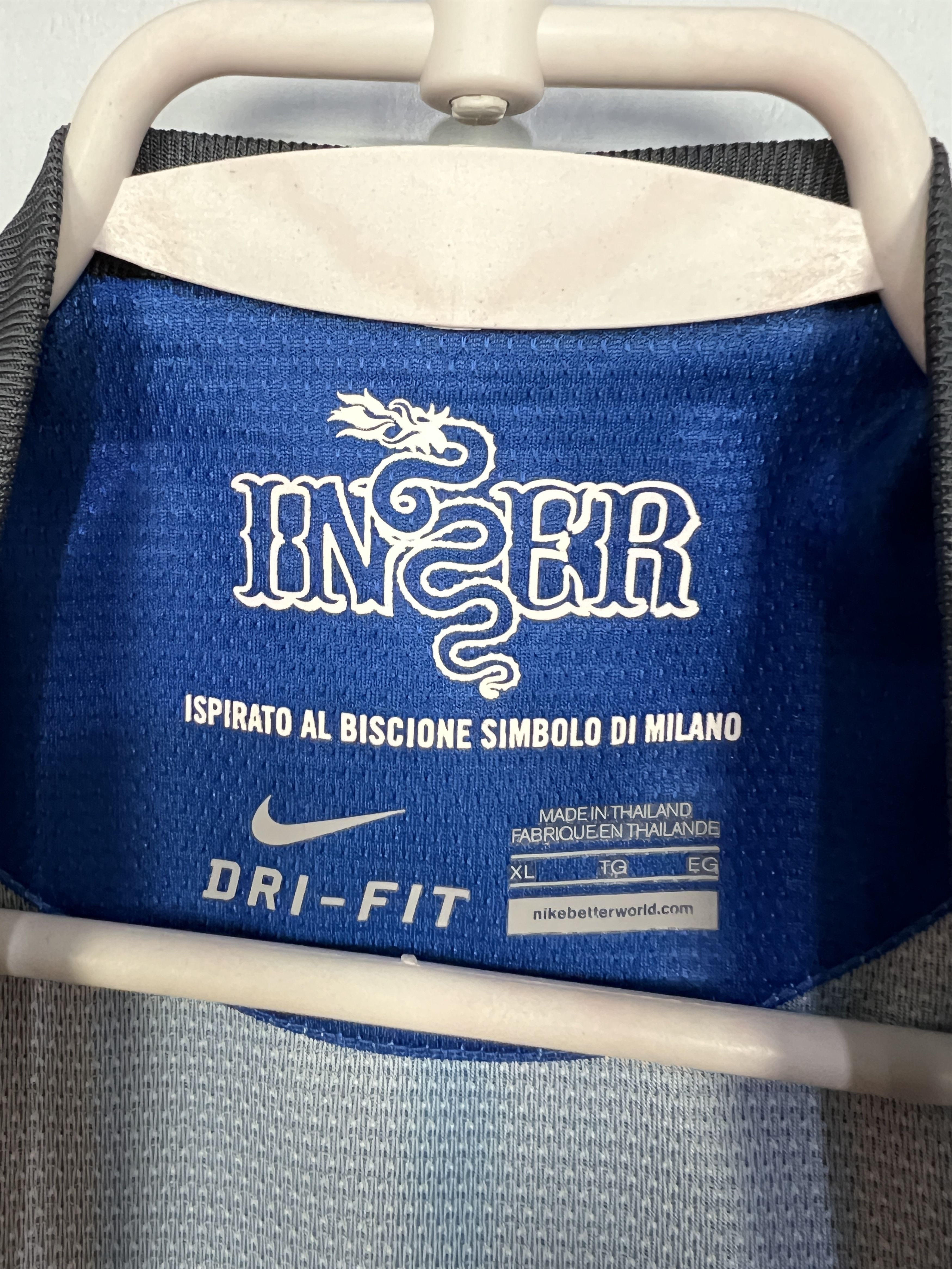 Nike Inter Milan Home football shirt 2012 Soccer Nike Maglia Size US XL / EU 56 / 4 - 6 Thumbnail