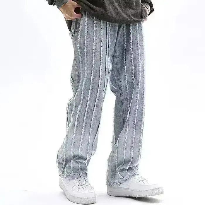 Japanese Brand Striped Baggy Jeans Size US 32 / EU 48 - 5 Thumbnail