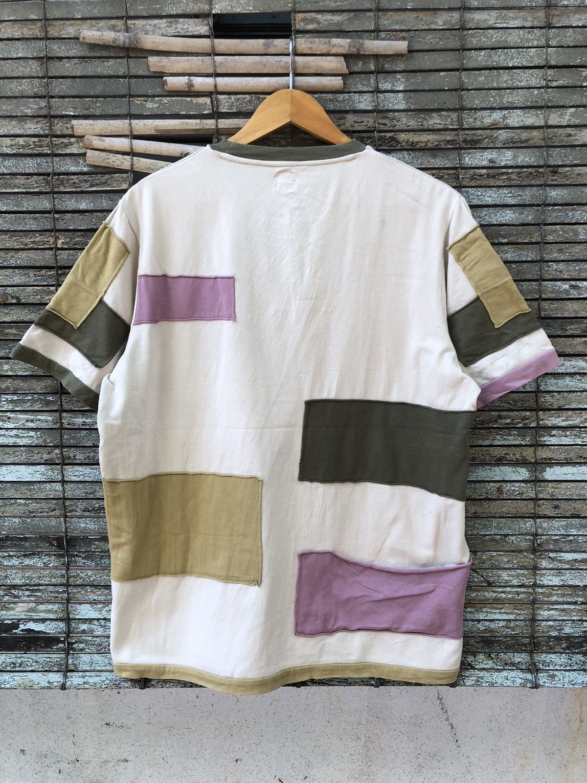 Japanese Brand × Vintage Japanese Brand Dip Co.jp Issey Miyake Patchwork Style Tshirt Size US L / EU 52-54 / 3 - 9 Thumbnail
