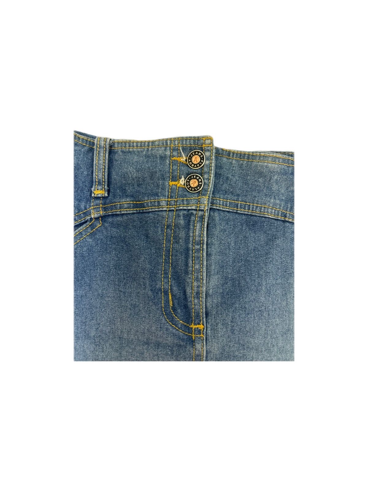 Playboy × Vintage Vintage Playboy Blue denim Mini Skirt Size 26" / US 2 / IT 38 - 5 Thumbnail