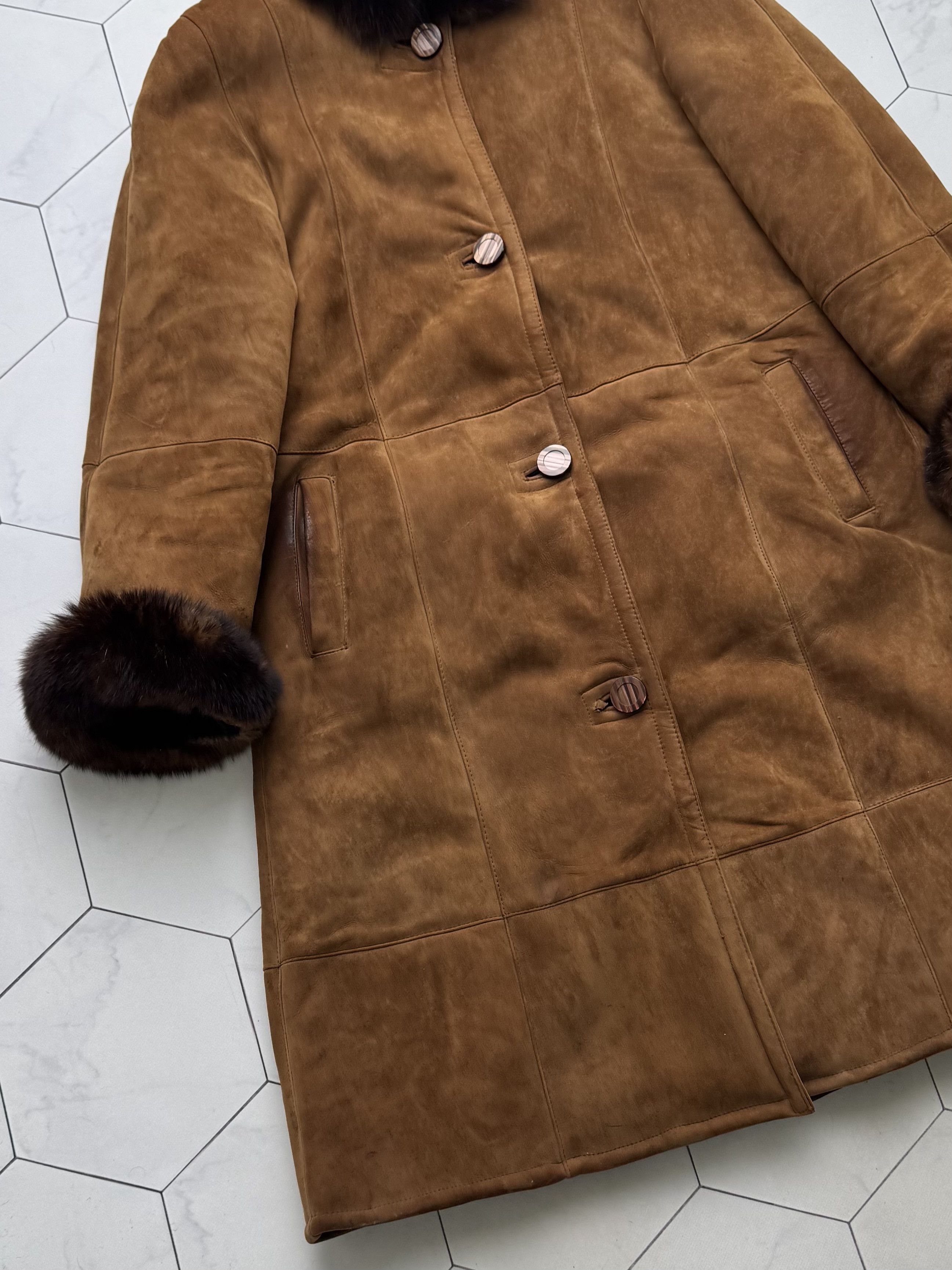 Vintage Vintage Real Sheepskin Coat Shearling Leather Luxury Winter Size M / US 6-8 / IT 42-44 - 7 Thumbnail