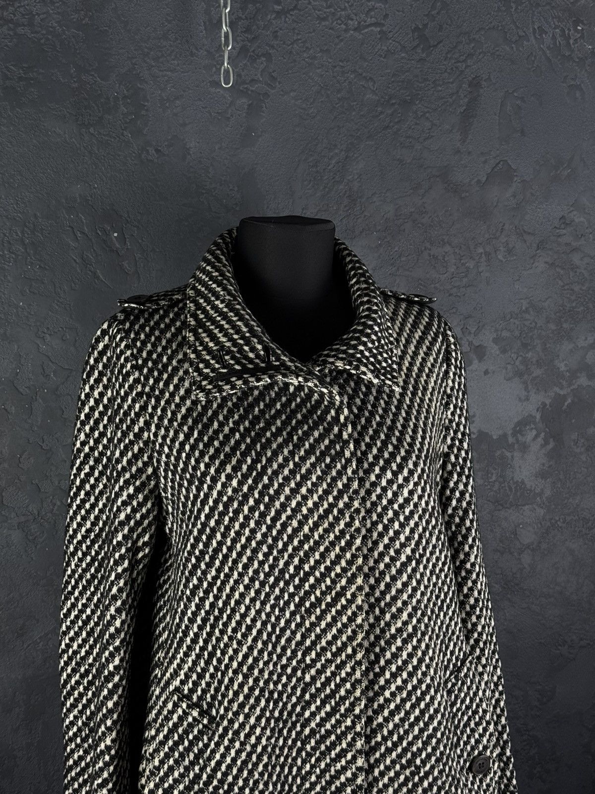 Burberry Prorsum Burberry Prorsum Women’s Wool Coat Houndstooth Size M / US 6-8 / IT 42-44 - 5 Thumbnail