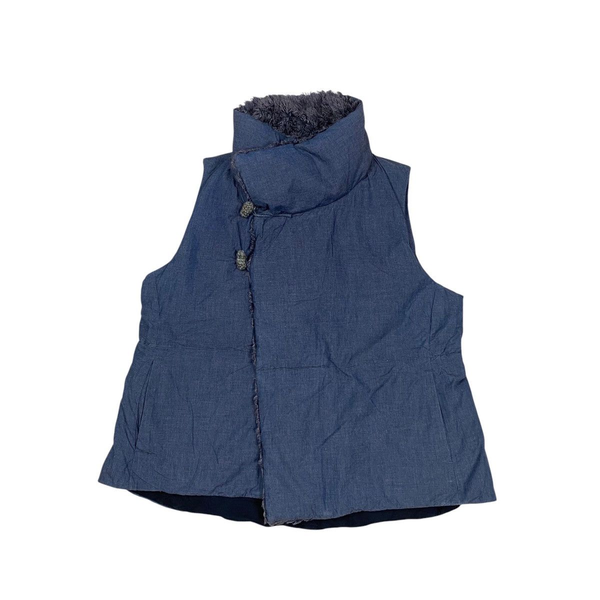 Kapital 45rpm Asymmetrical Puffer Down Vests Size US S / EU 44-46 / 1 - 1 Thumbnail