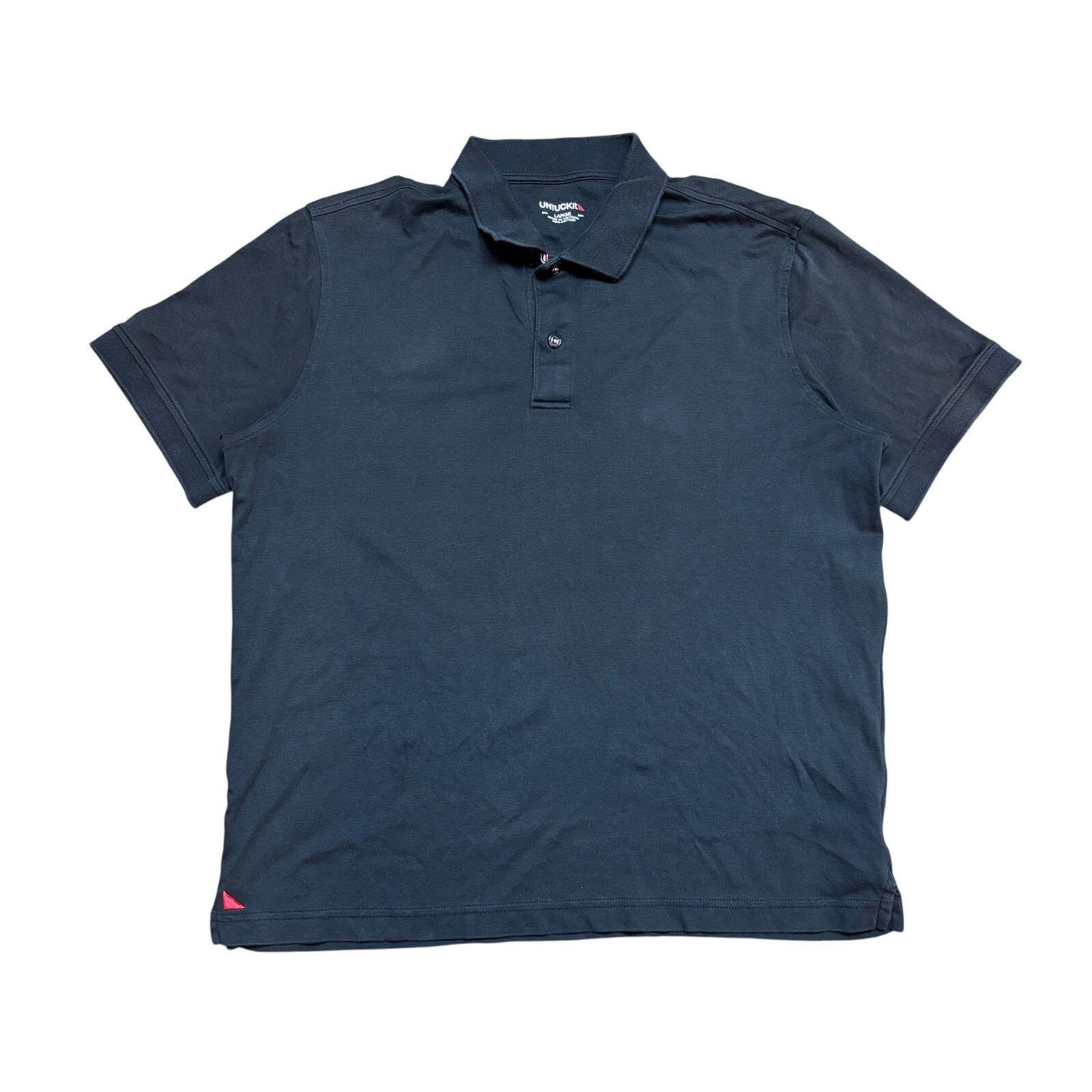 UNTUCKit Untuckit Damaschino Short Sleeve Polo Shirt Men's Large Golf Size US L / EU 52-54 / 3 - 1 Thumbnail