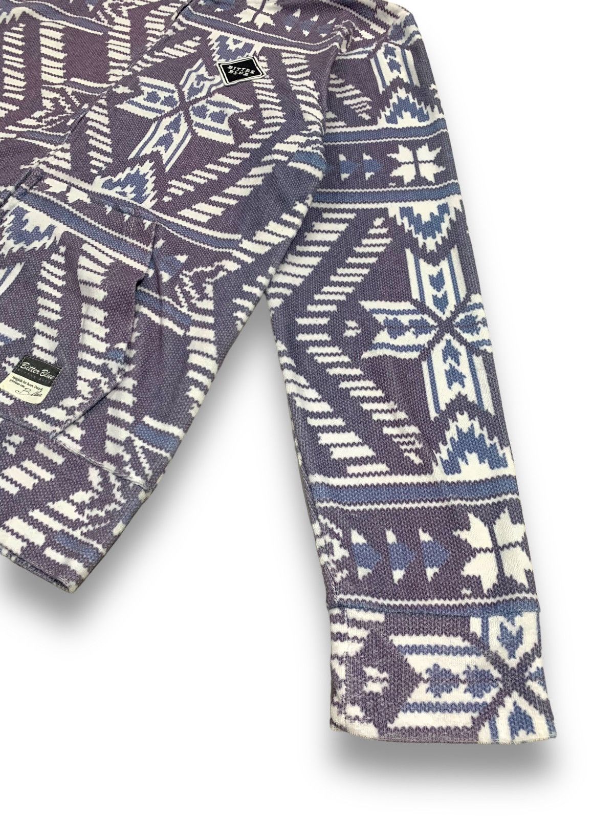 Other Vintage Bitter Blue Native Aztec Full Zip Hoodies Size US M / EU 48-50 / 2 - 14 Thumbnail
