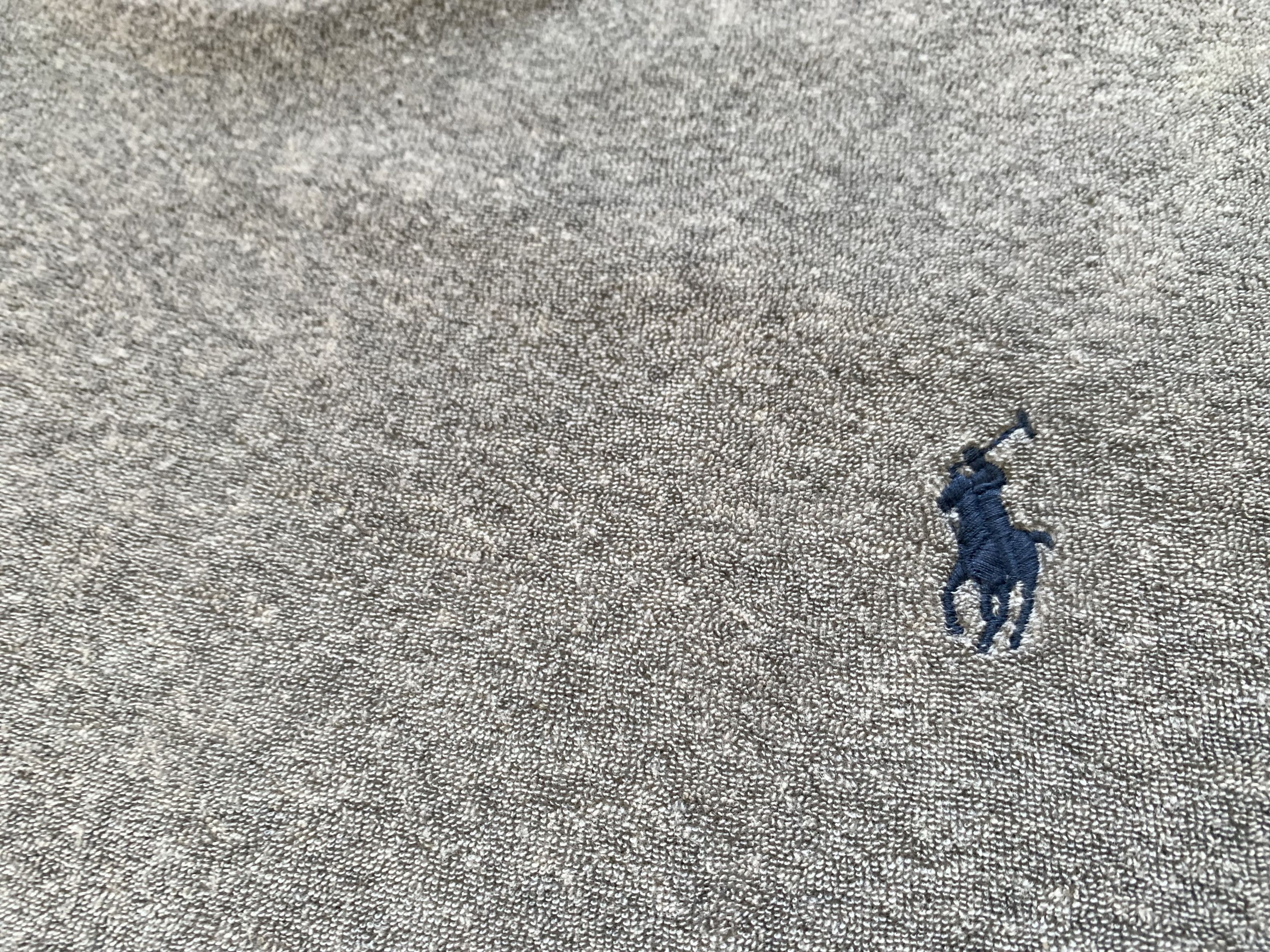 Polo Ralph Lauren Polo Ralph Lauren Velours Cotton Grey T-Shirt Size US L / EU 52-54 / 3 - 5 Thumbnail