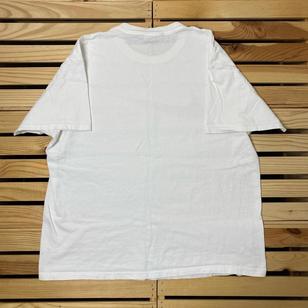 Nike Vintage Nike Center Check White Tee Size Large Size US L / EU 52-54 / 3 - 2 Thumbnail