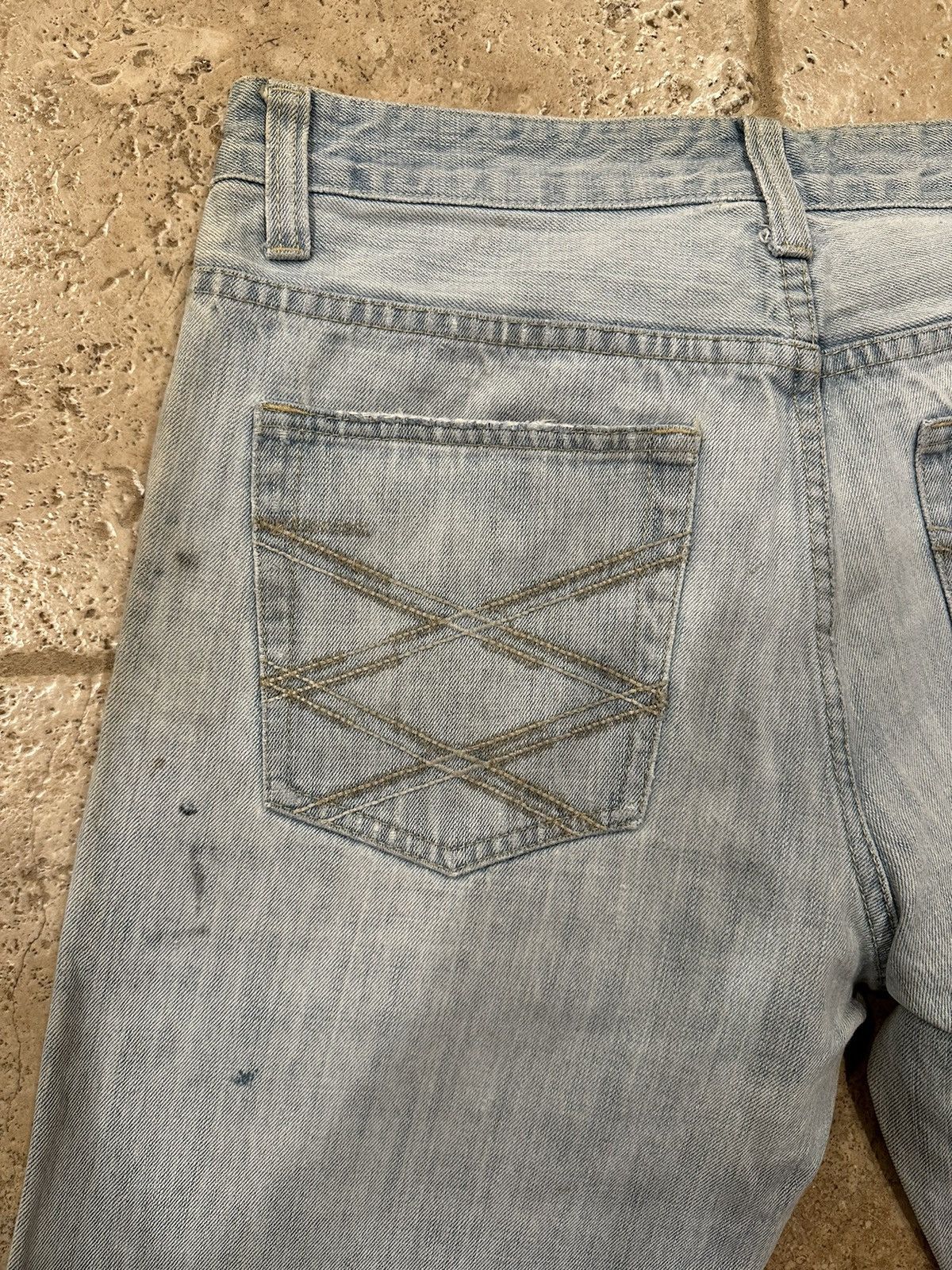 Vintage Vintage Bootcut Flare Trashed Distressed Blue Denim Jeans Size US 32 / EU 48 - 12 Thumbnail