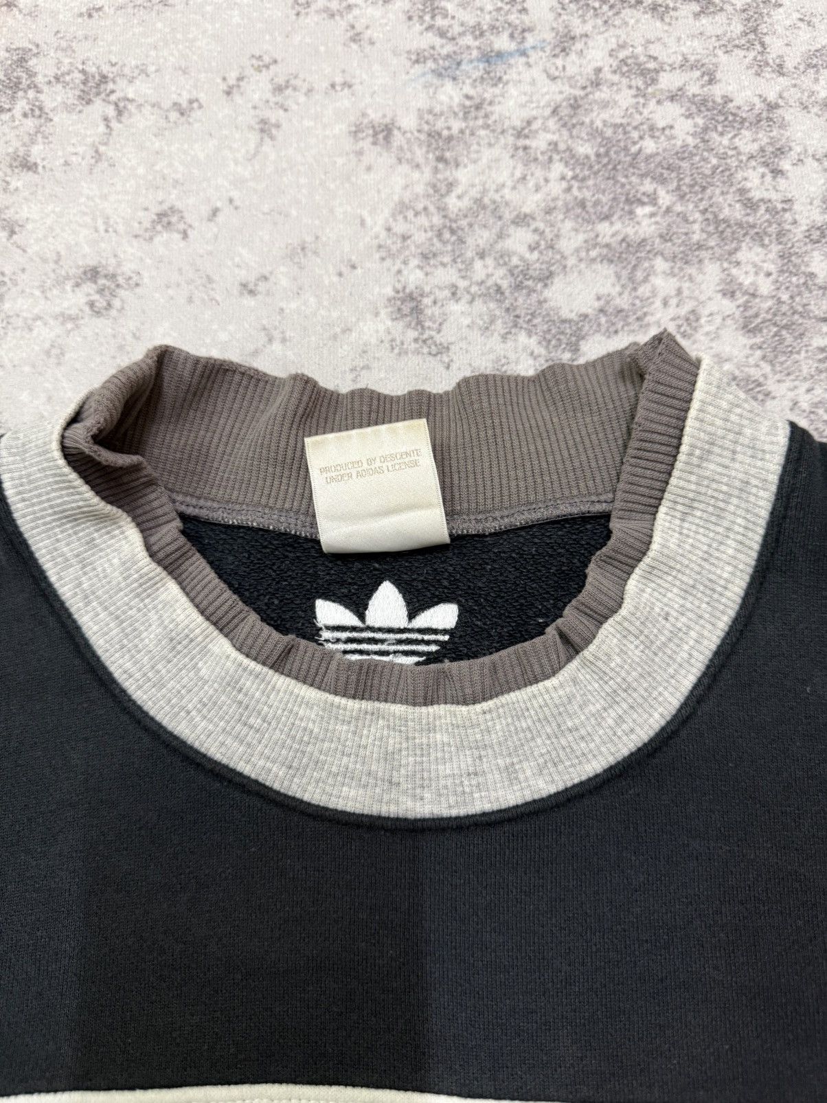 Adidas Adidas Spellout Biglogo Double Collar Sweatshirt Size US XL / EU 56 / 4 - 7 Thumbnail