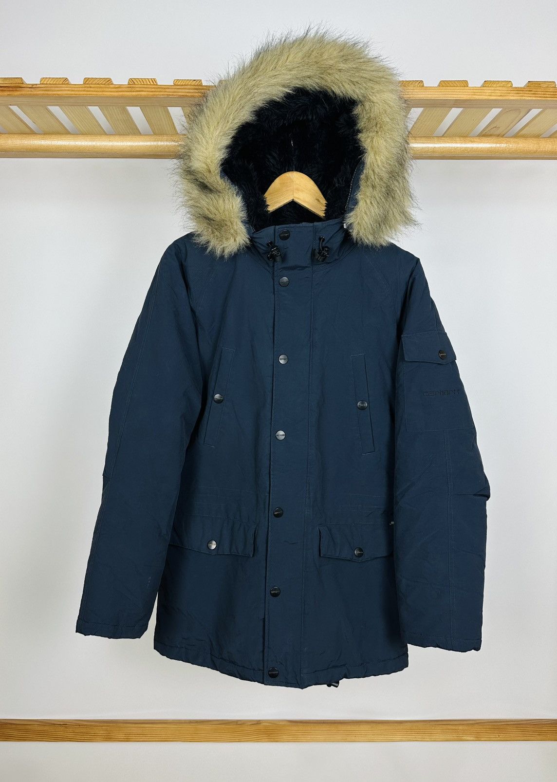 Carhartt WIP Anchorage Parka Jacket Workwear Size S