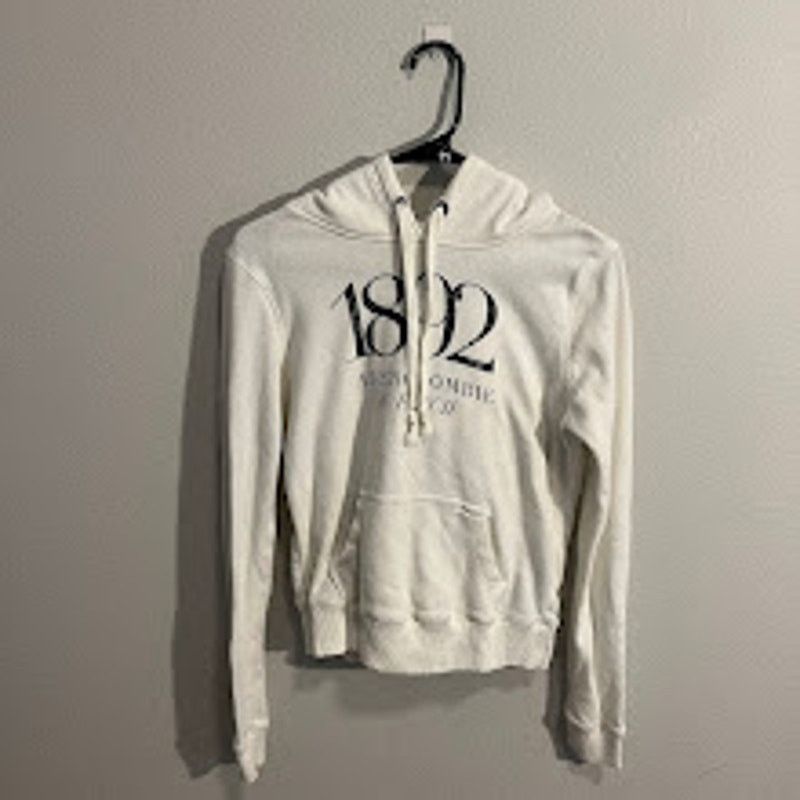 Abercrombie & Fitch Abercrombie & Fitch Vintage White 1892 Logo Y2K Hoodie - S Size S / US 4 / IT 40 - 1 Thumbnail