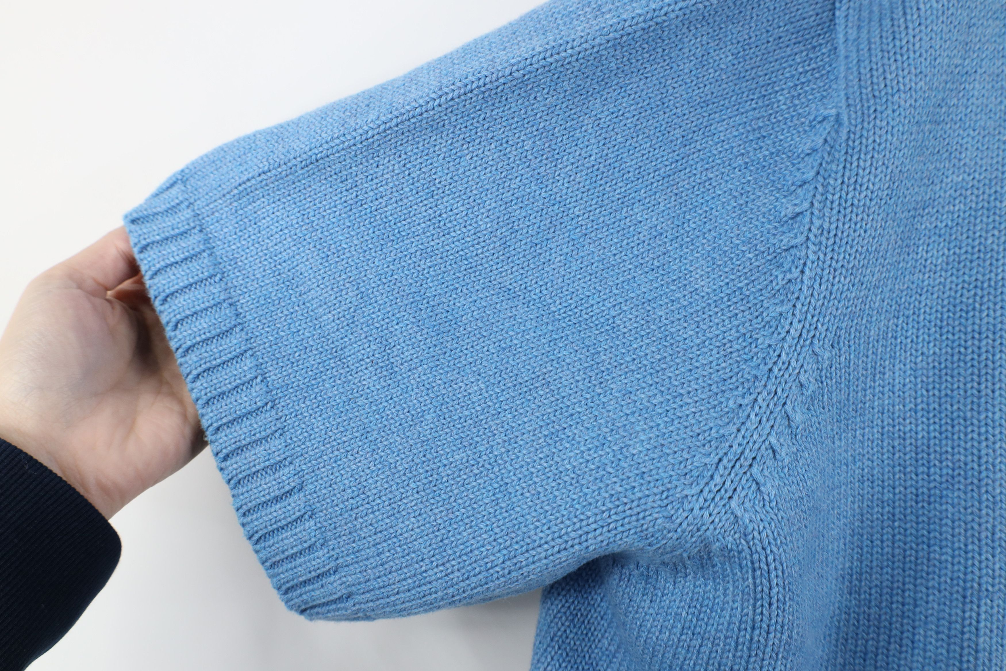 Lands' End Vintage 90s Lands End Blank Cotton Knit Short Sleeve Sweater Size XXL / US 16-18 / IT 52-54 - 7 Thumbnail