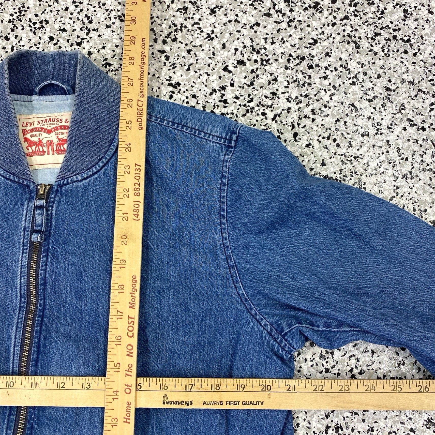 Levi's Levi's Denim Jacket Trucker Jean Jacket Zip Up Size M Blue Mens Size US M / EU 48-50 / 2 - 2 Thumbnail