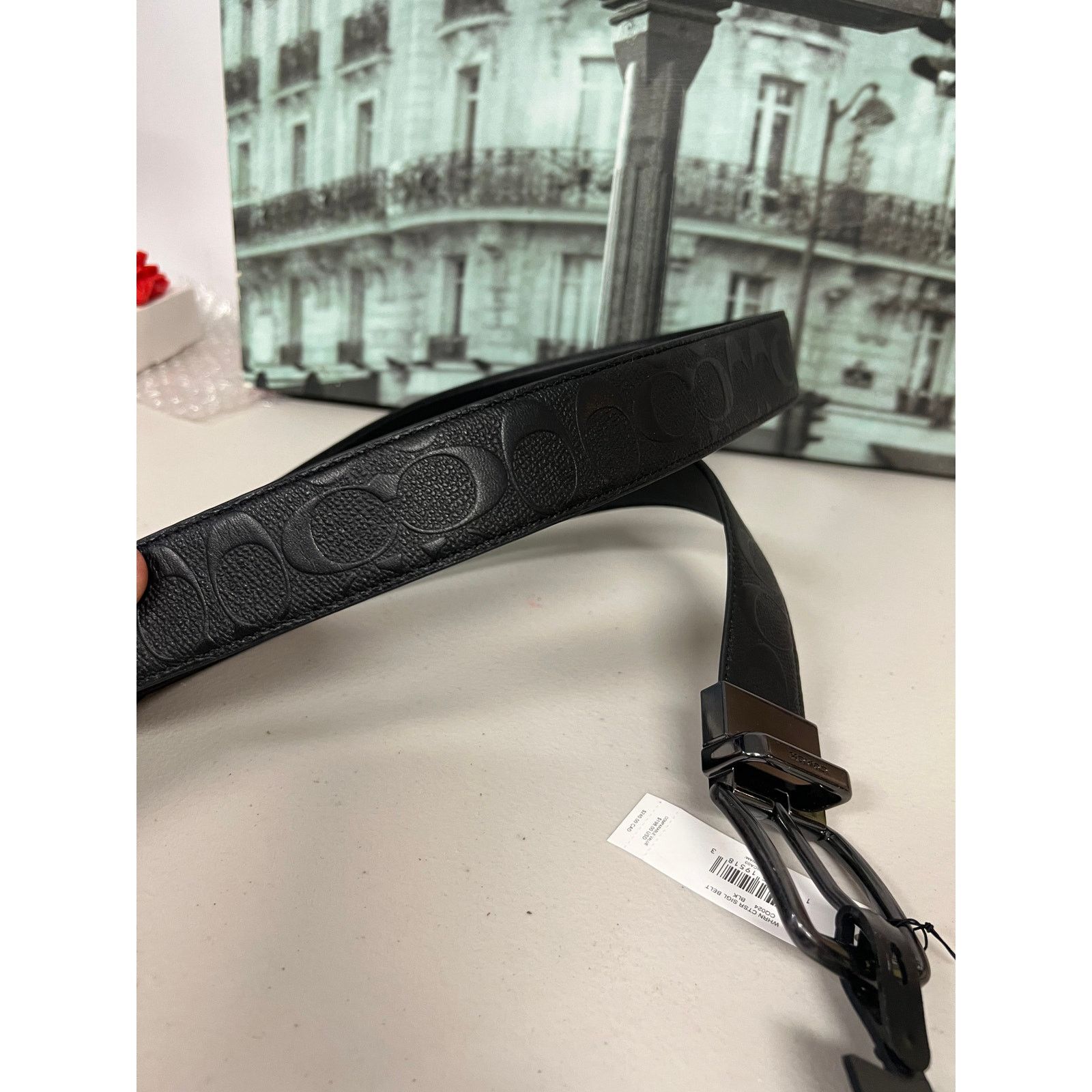 Coach Coach CQ024 Harness Buckle Cut-To-Size Reversible Belt Size ONE SIZE - 6 Thumbnail