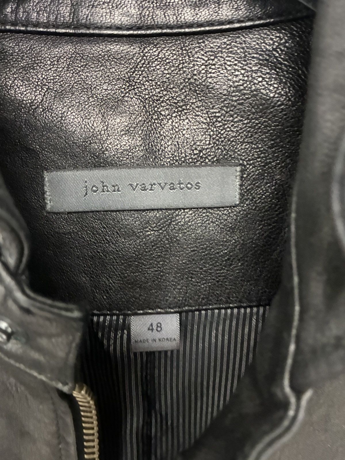 John Varvatos York Leather Jacket. size EU 48 USA 38 Size US M / EU 48-50 / 2 - 16 Thumbnail