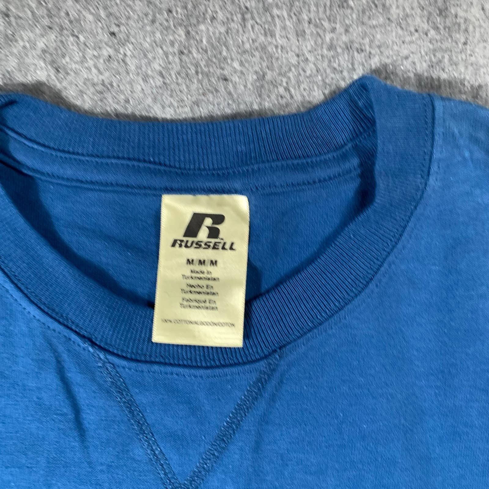 Other Russell Shirt Adult Medium Blue Athletic Casual T Shirt Mens Size US M / EU 48-50 / 2 - 3 Thumbnail