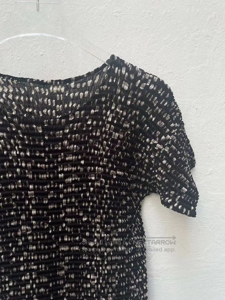 Issey Miyake Issey Miyake Vintage Polka Dot Ruffle Short Sleeve Top Size M / US 6-8 / IT 42-44 - 3 Thumbnail