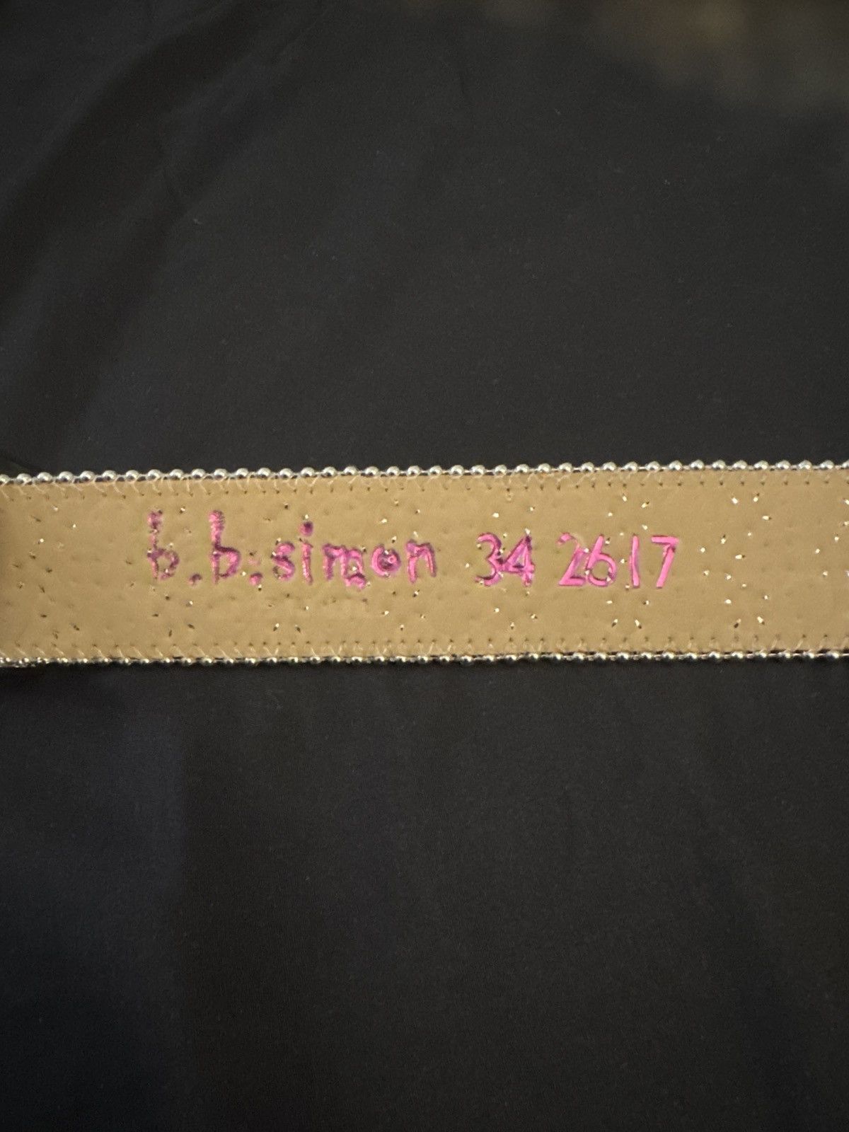 B.B. Simon BB Simon Belt 2617 Lavasan White/AB Size 34 - 7 Thumbnail