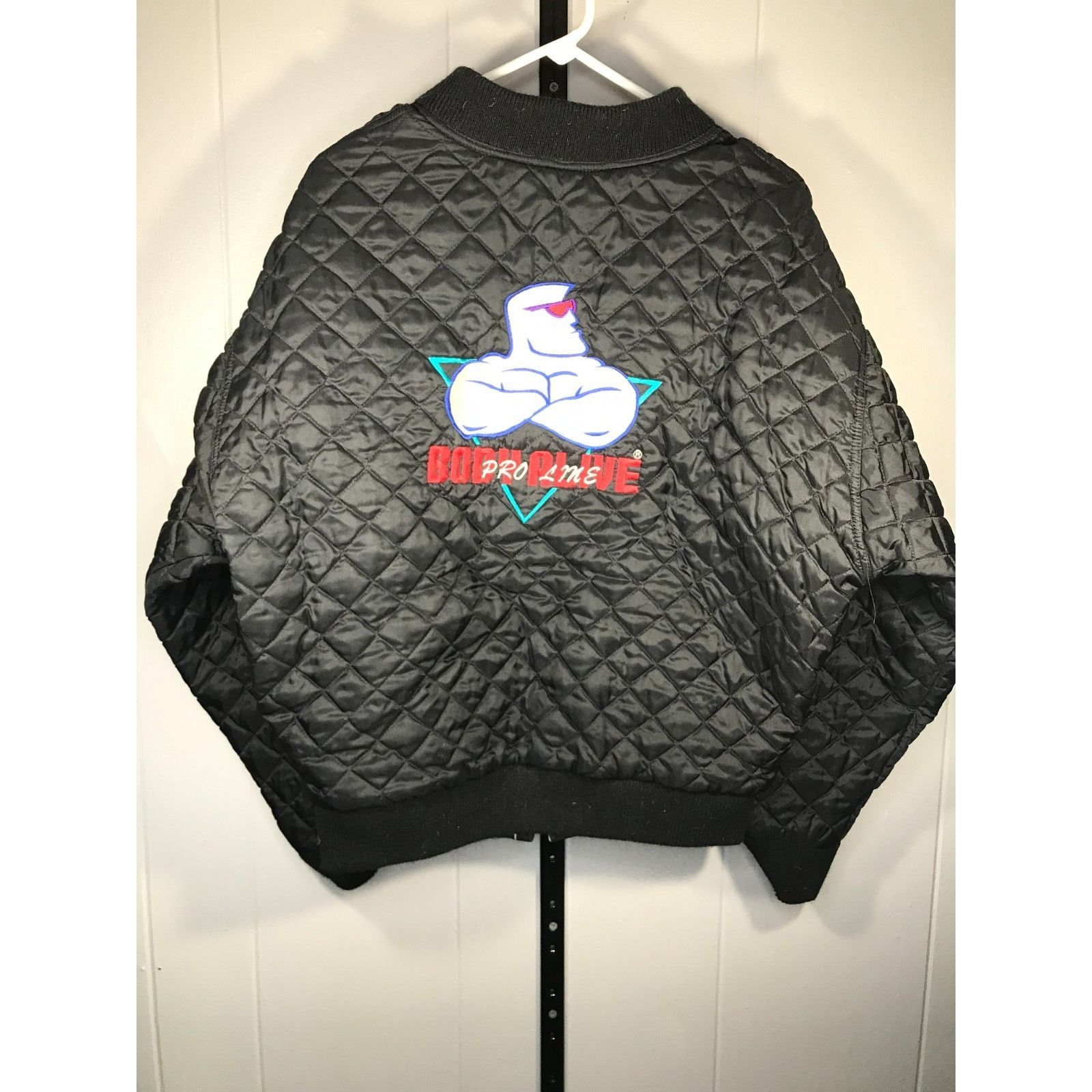 Other Vintage Body Alive Quilted Jacket Weightlifting Bodybuilder Size US L / EU 52-54 / 3 - 1 Thumbnail