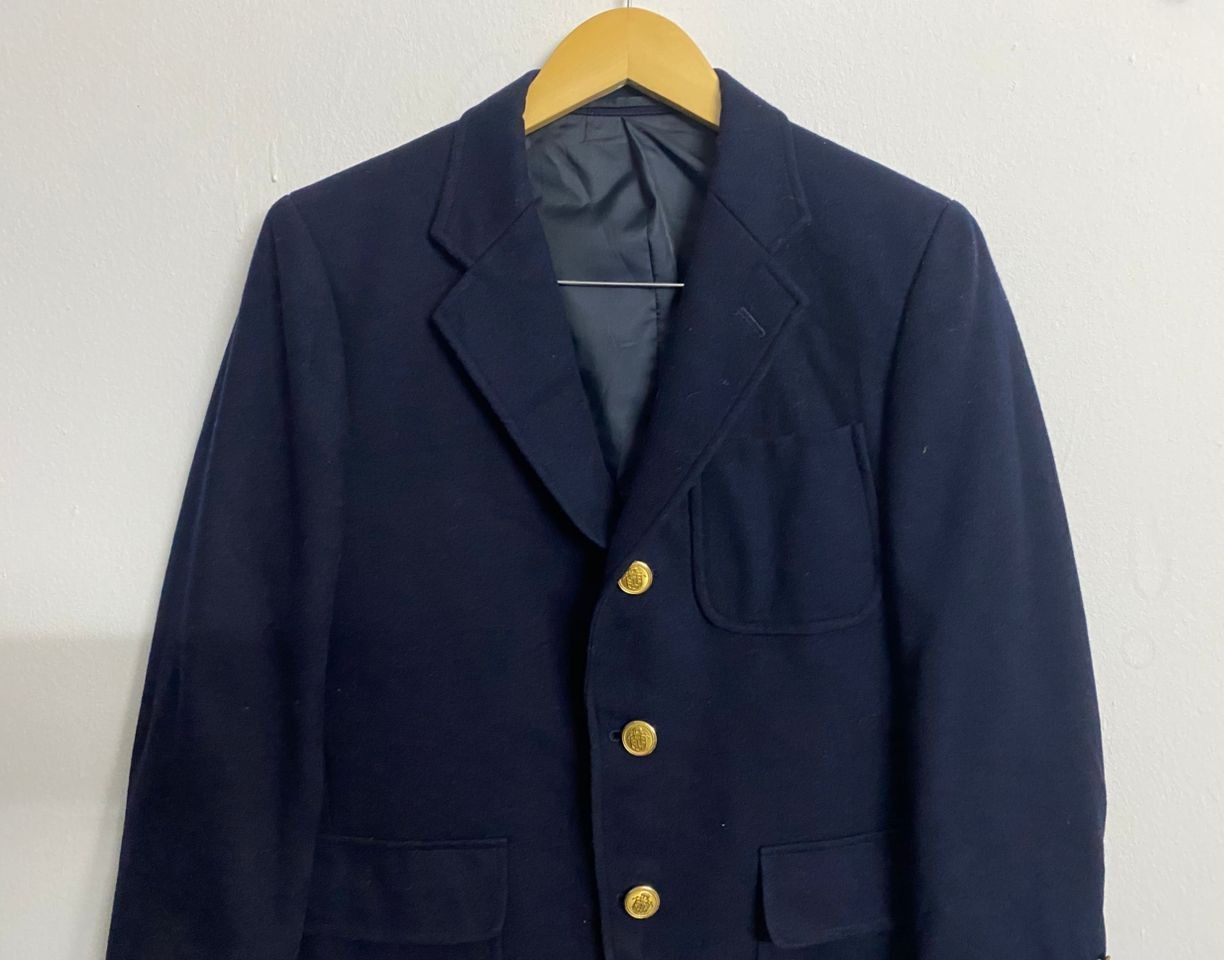 J. Press Vintage j.Press Wool Gold Button Coat Blazer Size 38R - 3 Thumbnail