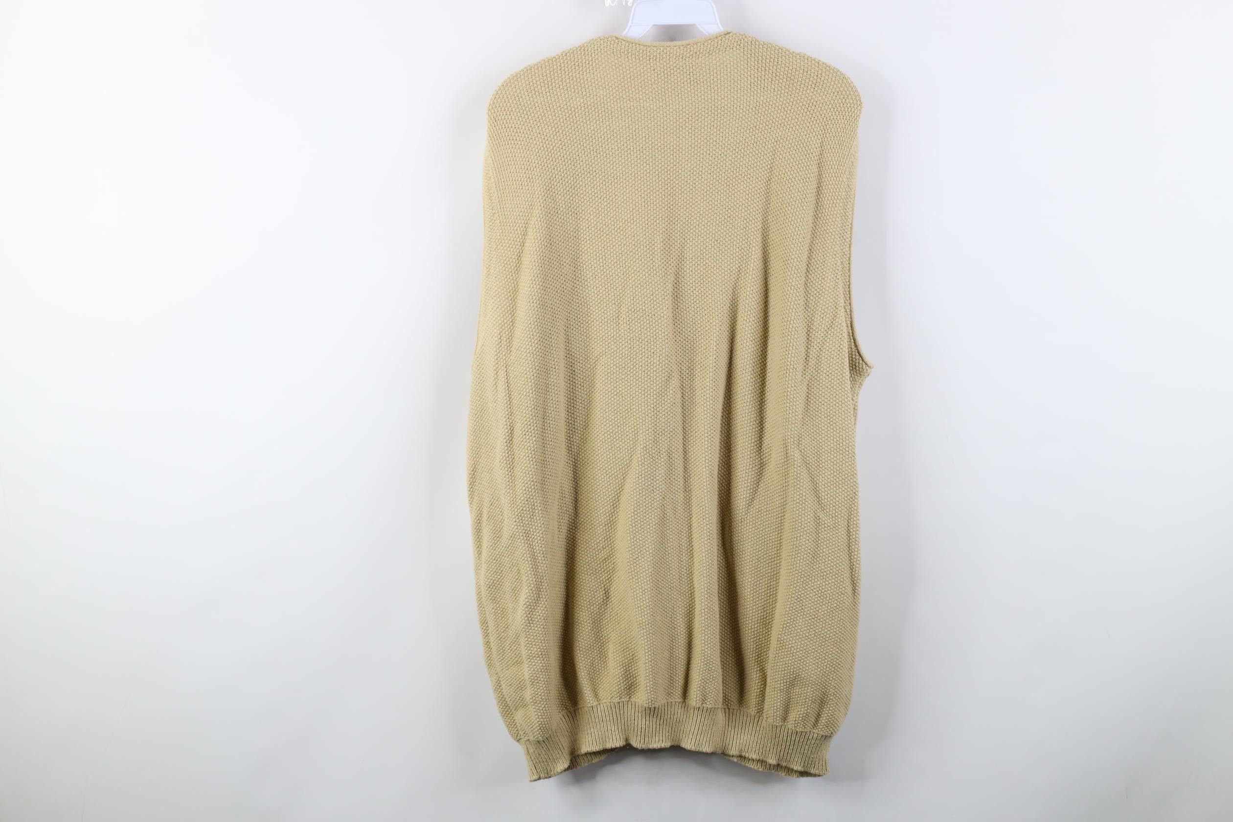 L.L. Bean Vintage 90s LL Bean Thermal Cotton Knit Sweater Vest USA Size US L / EU 52-54 / 3 - 6 Thumbnail