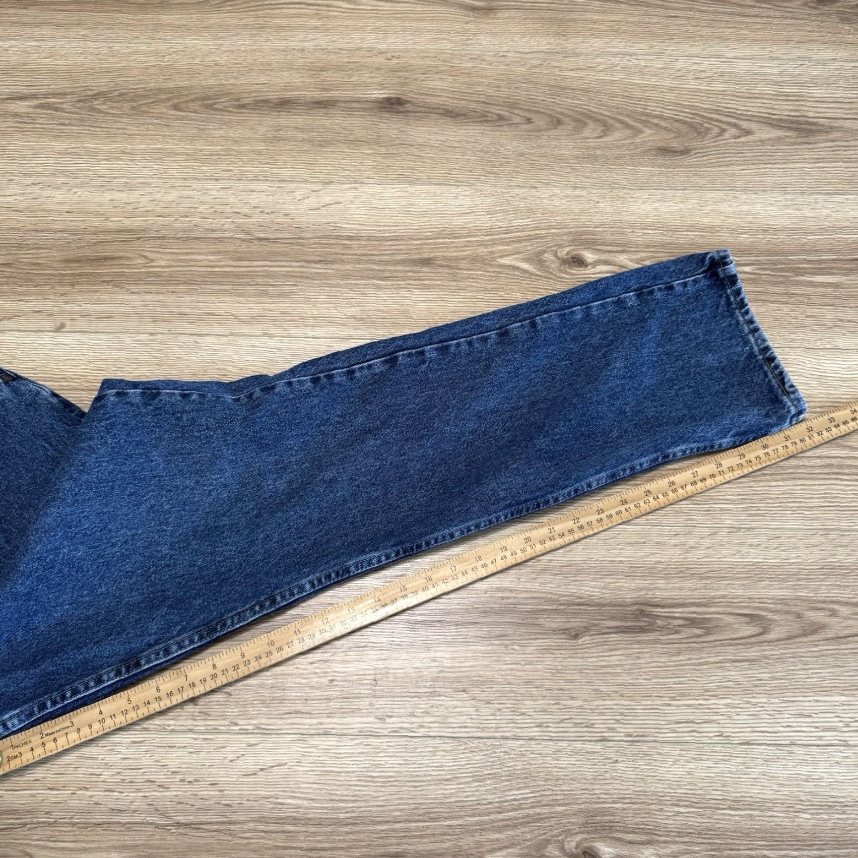 Lee VINTAGE Lee Jeans Men 38x32 Denim Straight Fit Cotton Zip Fly Blue 80s 90s Casual Size US 38 / EU 54 - 6 Thumbnail