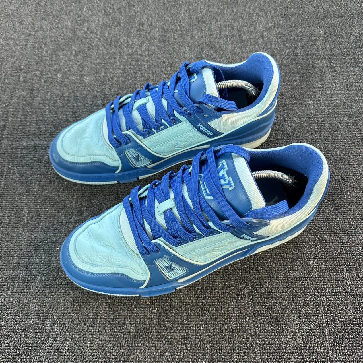 Louis Vuitton LV blue sneakers 43 95 new Size US 10 / EU 43 - 1 Thumbnail