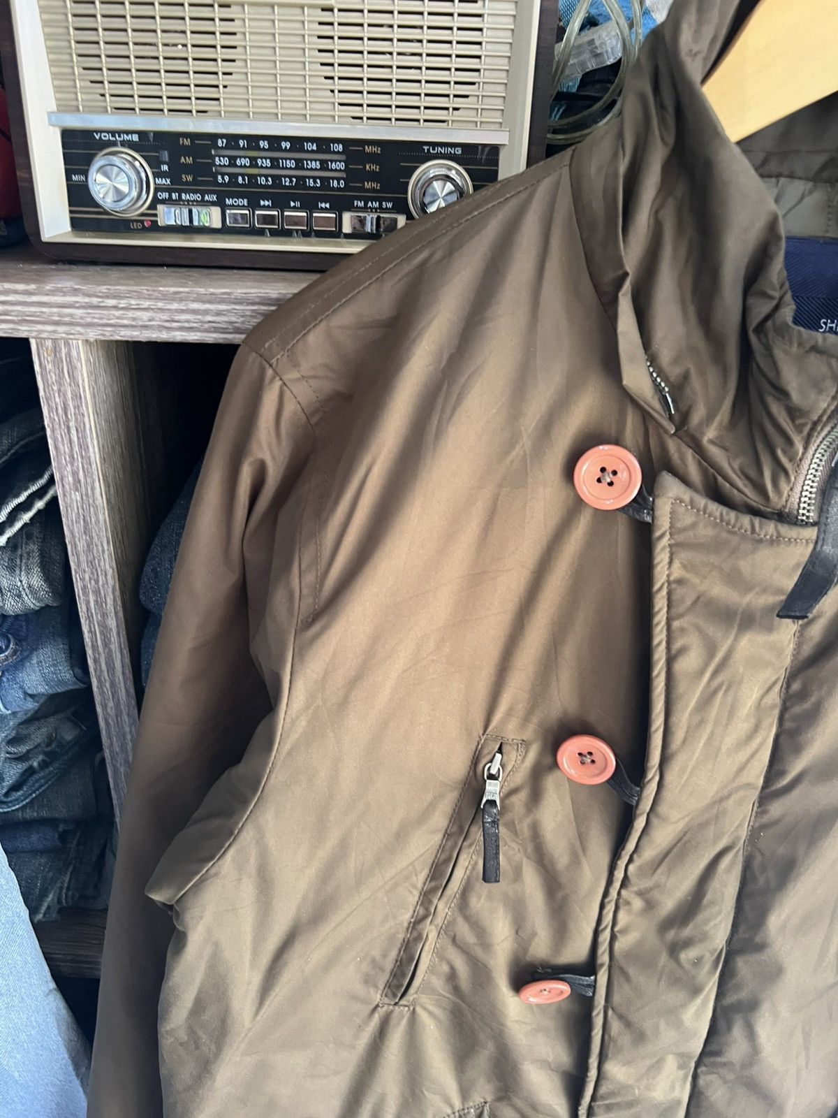 SHIPS 🔥Ships Double Zip Quilted Jacket Size US M / EU 48-50 / 2 - 5 Thumbnail