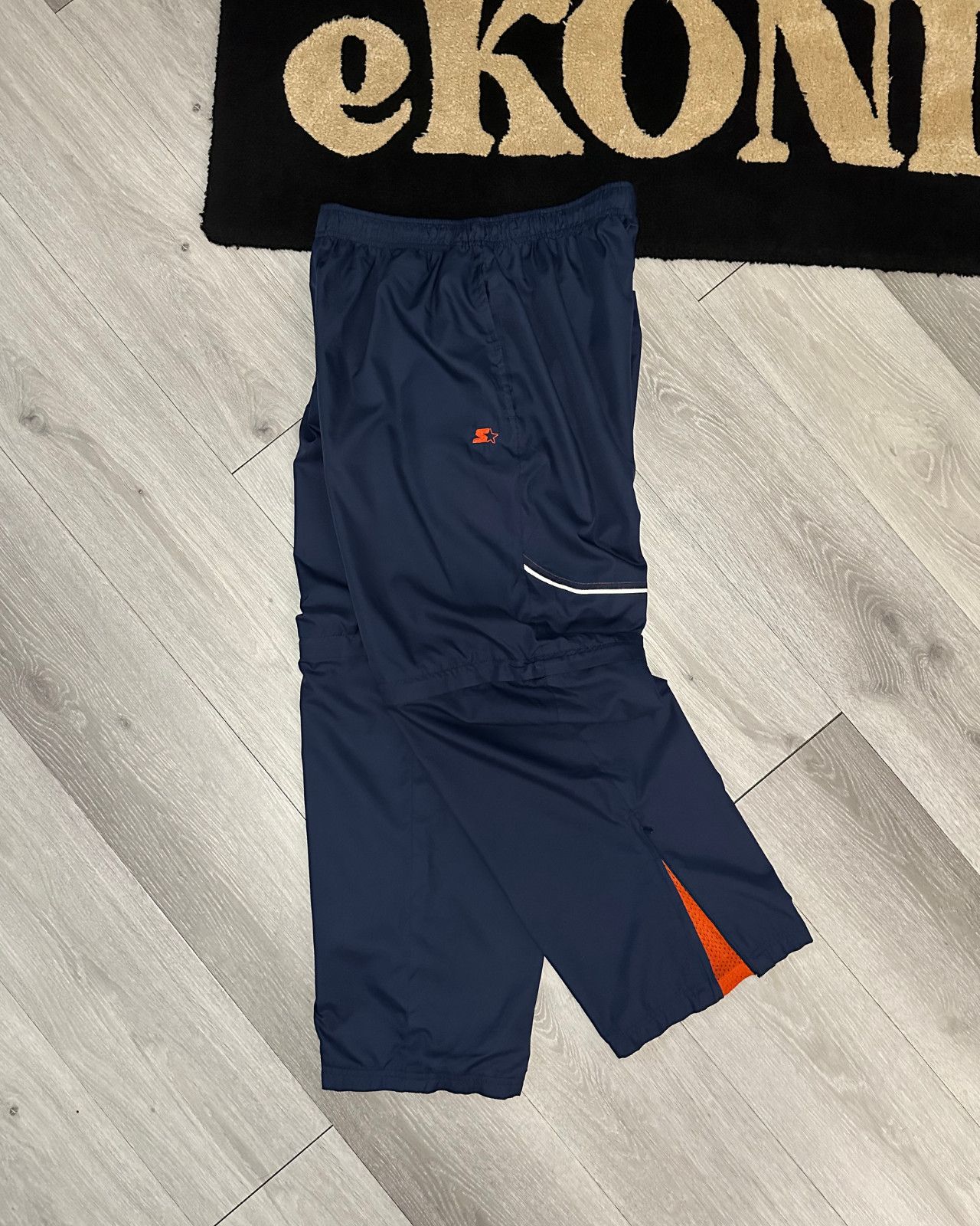 Starter × Vintage Vintage Starter Convertible Blue Track Pants/Shorts - Large Size US 32 / EU 48 - 1 Thumbnail