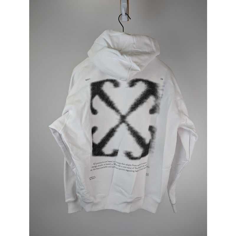 Off-White o1rshd1 Arrow Skate Hoodie in White / Black Size US M / EU 48-50 / 2 - 1 Thumbnail