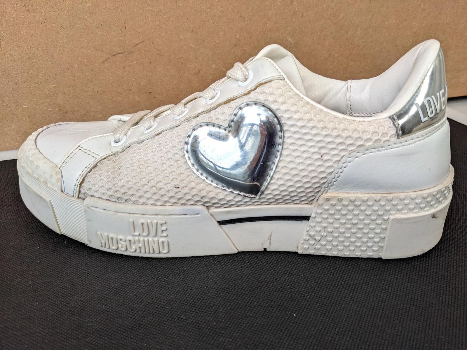 Moschino Love Moschino Silver Heart Women Sneakers Bangladesh US 7.5 Size US 7.5 / IT 37.5 - 4 Thumbnail