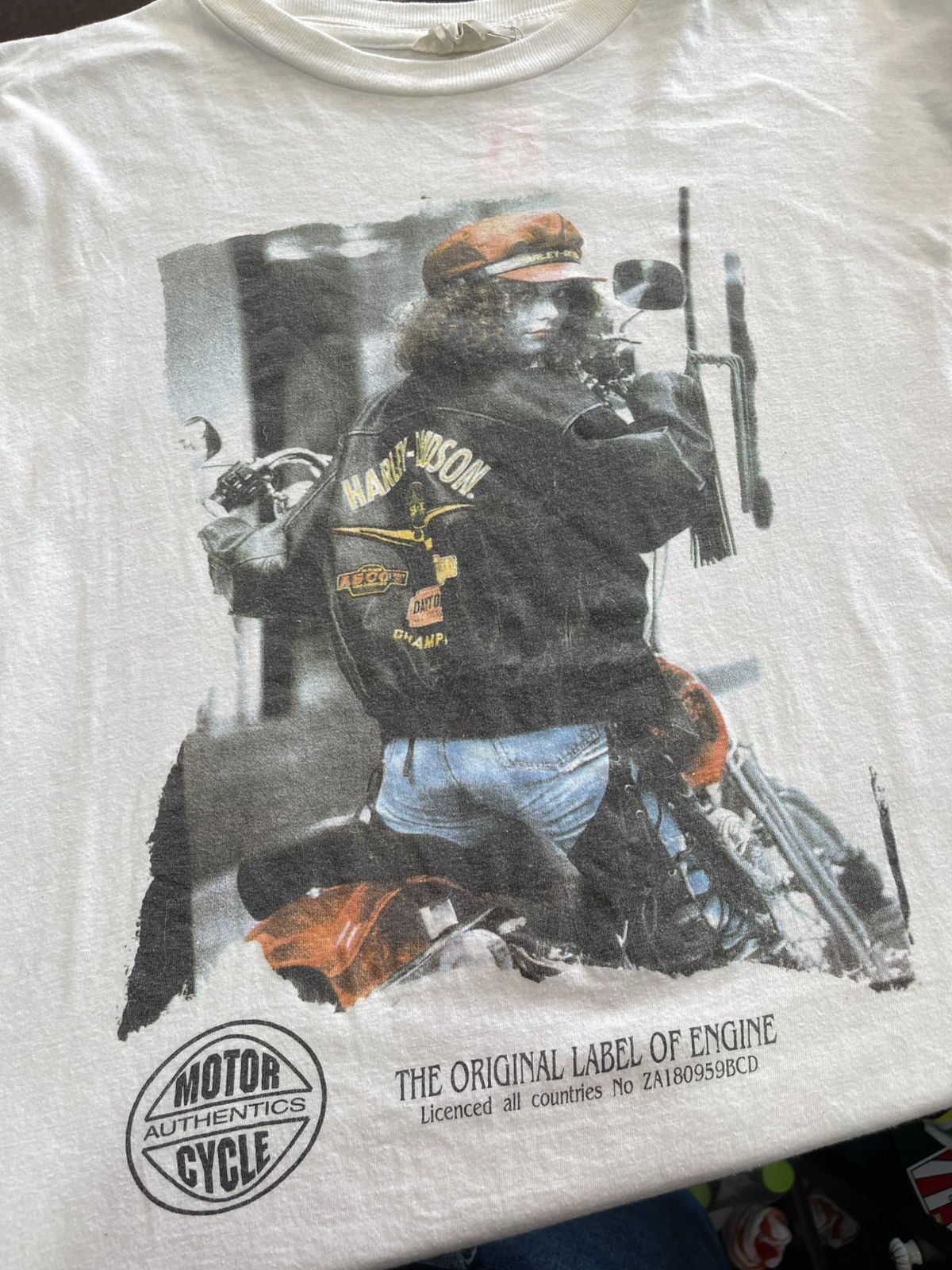 Harley Davidson Vintage Promo Harley Division Model Photo Germany Tees Size US L / EU 52-54 / 3 - 4 Thumbnail