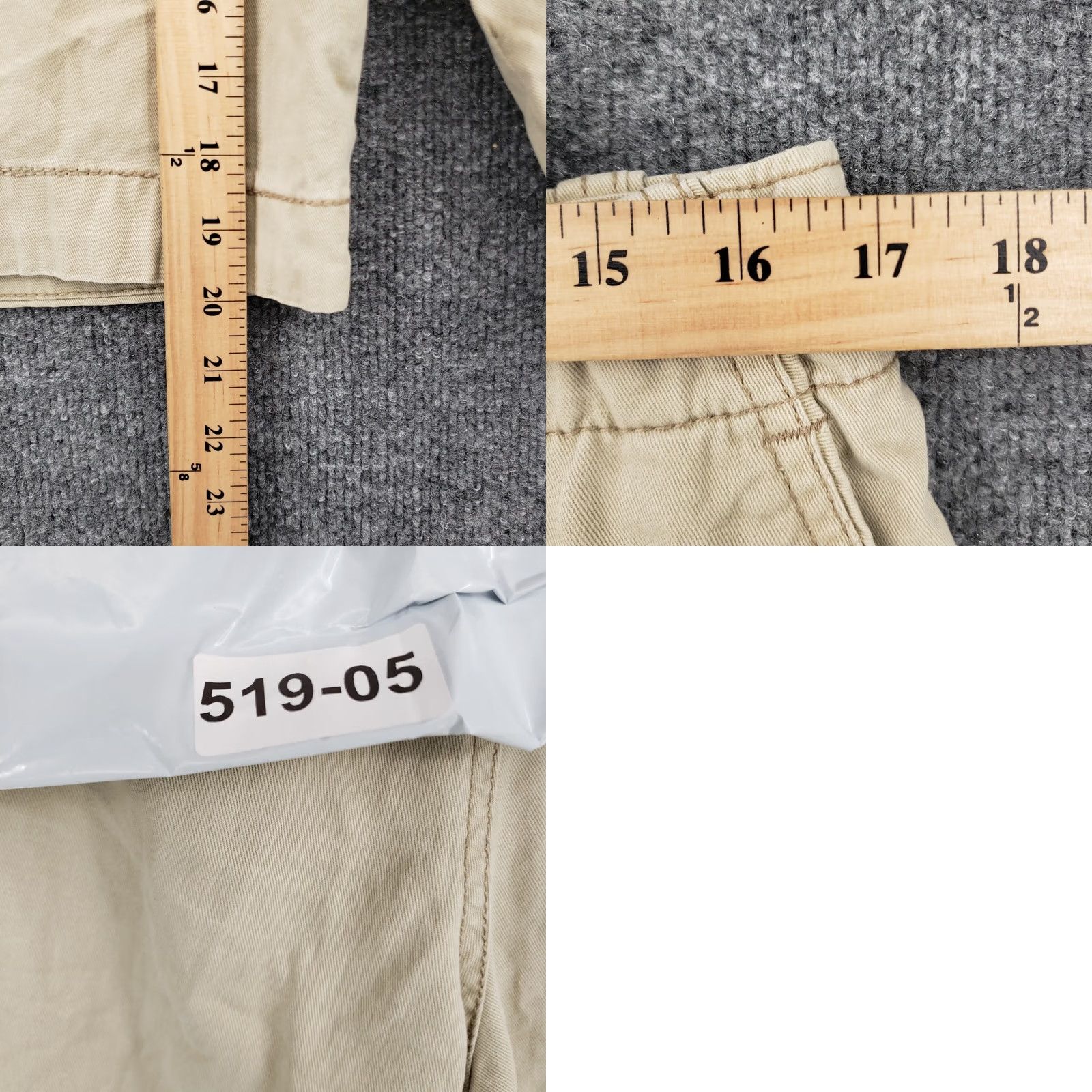 Vintage Aeropostale Chino Shorts Mens 32 Beige Preppy Flat Front Cotton Canvas Casual Size US 33 - 8 Thumbnail