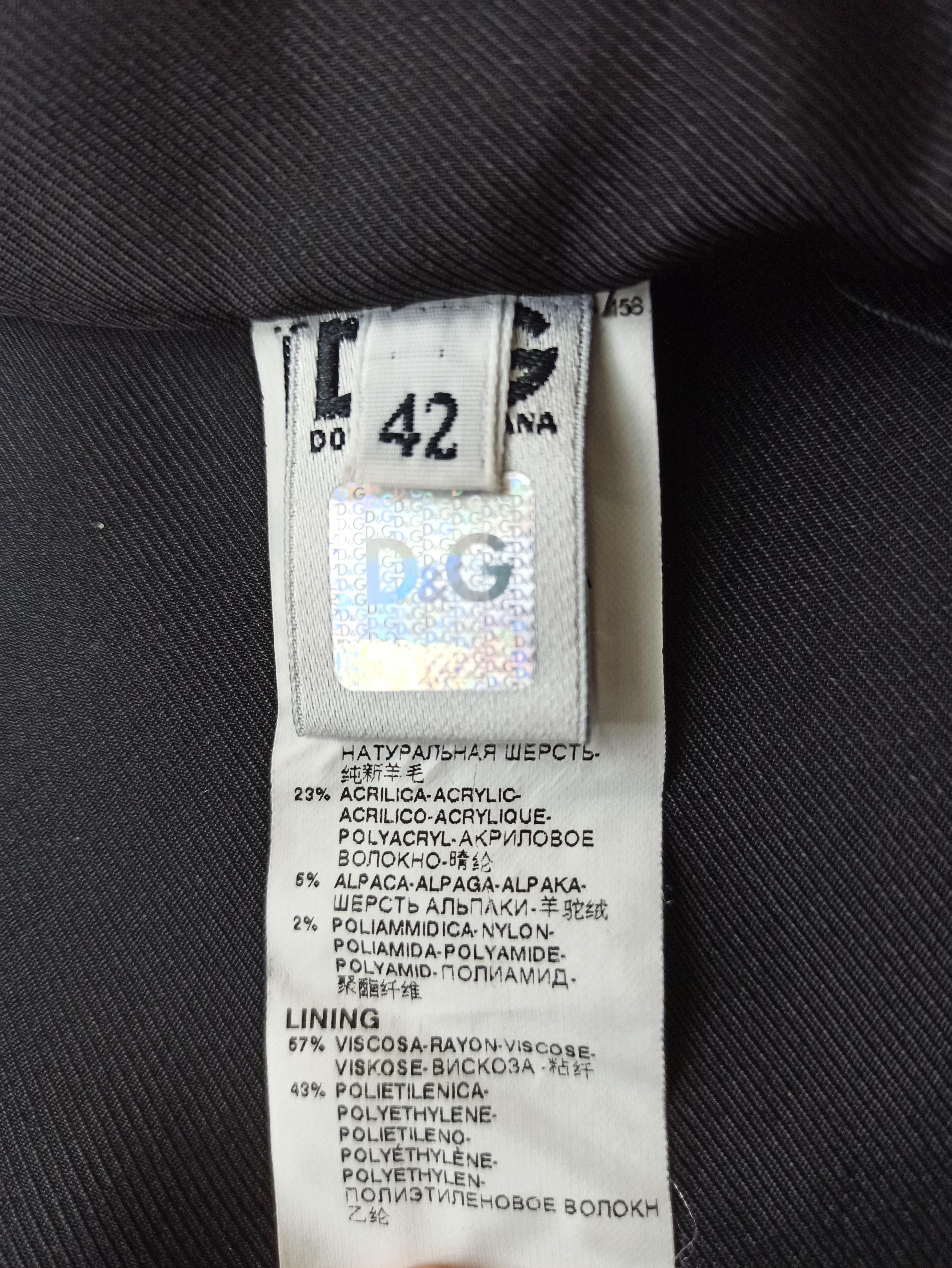 Dolce & Gabbana Dolce&Gabbana Wool Сoat Size S / US 4 / IT 40 - 5 Thumbnail