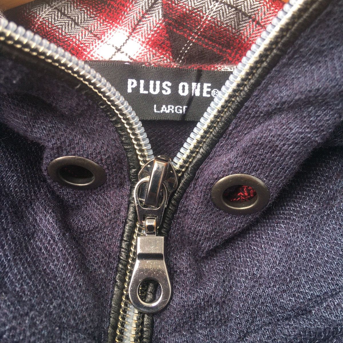 If Six Was Nine × Plus One Clothing Plus one full zipper short sleeve hoodie T-shirt Size US L / EU 52-54 / 3 - 2 Thumbnail