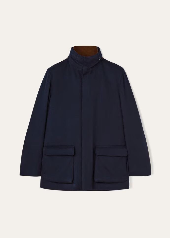 image of Loro Piana O1Srvl11E0424 Winter Voyager In Dark Blue, Men's (Size Small)